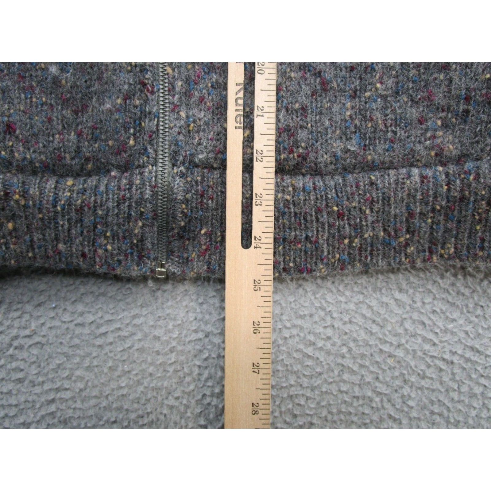 Vintage VINTAGE Winona Knit Sherpa Lined Full Zip Sweater Jacket Women's Size L Gray Read Size L / US 10 / IT 46 - 5 Thumbnail