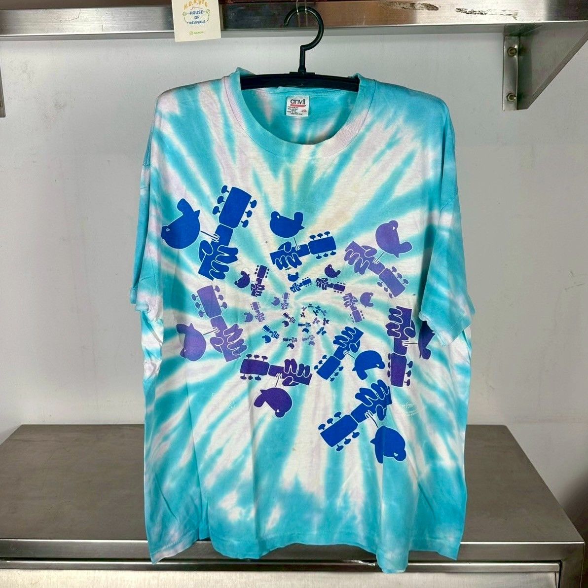 Band Tees Vtg 90s Woodstock Music Festival Music and Peace Tie-dye Tee Size US XXL / EU 58 / 5 - 1 Thumbnail