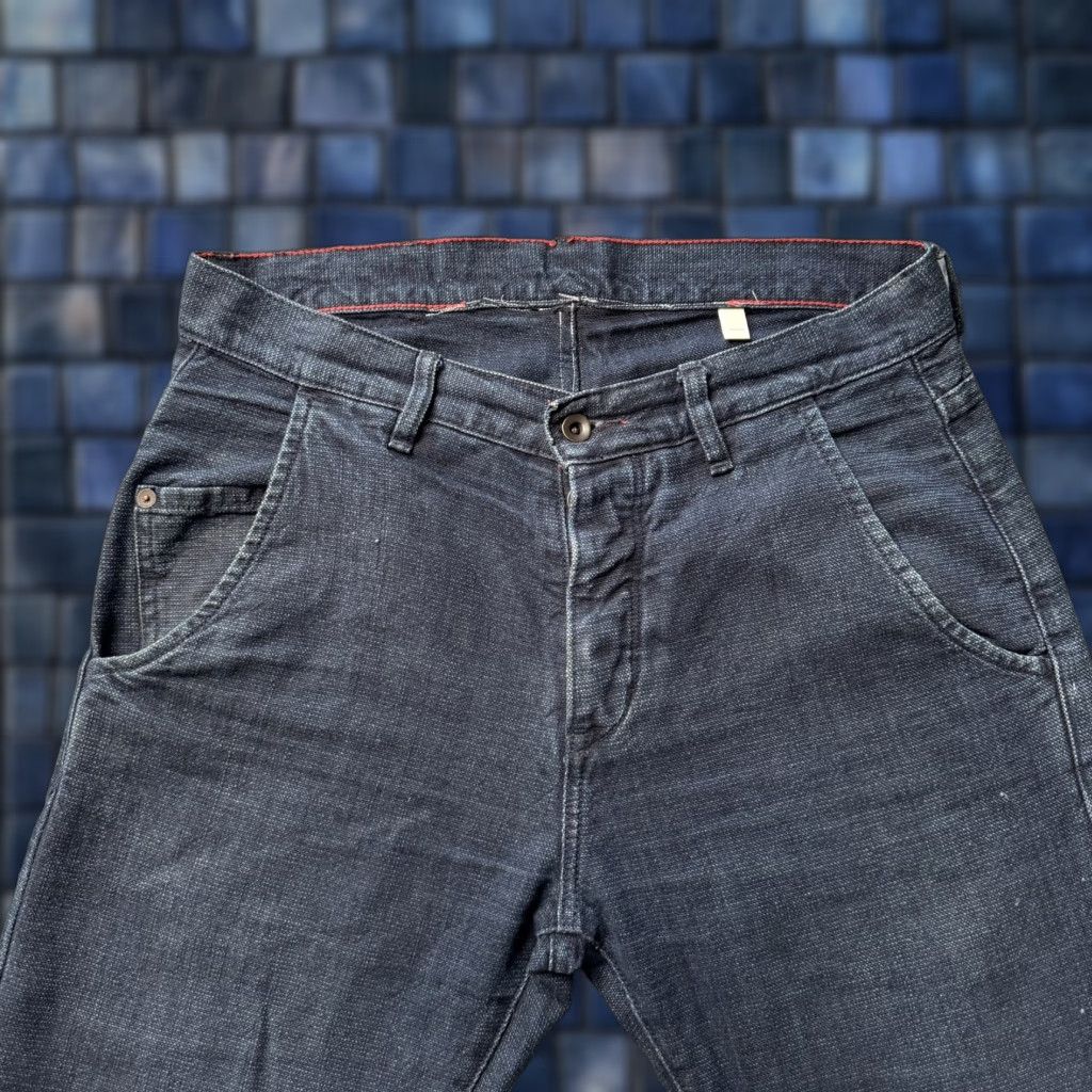 Raleigh Denim Jeans Mens 32x34 Blue Denim Straight Button Fly Regular Inseam 34 Adult Cotton Blend Vintage No