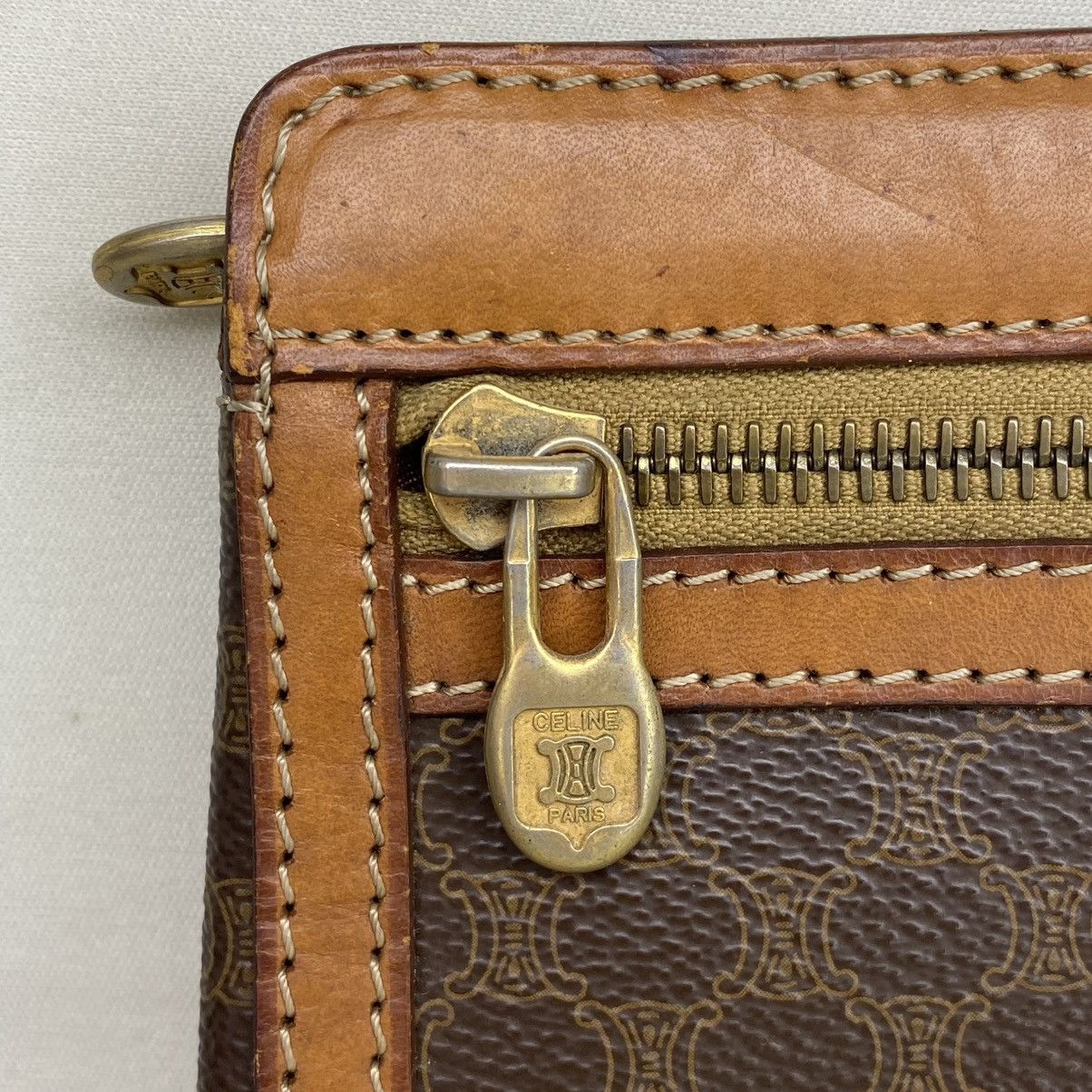 Celine × Vintage Celine Macadam Leather Clutch Size ONE SIZE - 4 Thumbnail