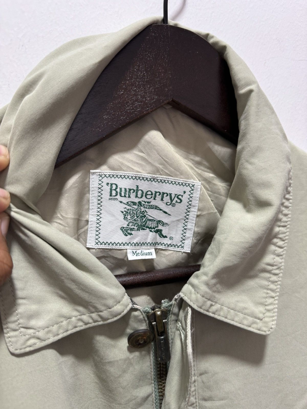 Burberry × Vintage DISTRESSED BURBERRY ZIP UP JACKET Size US S / EU 44-46 / 1 - 13 Thumbnail