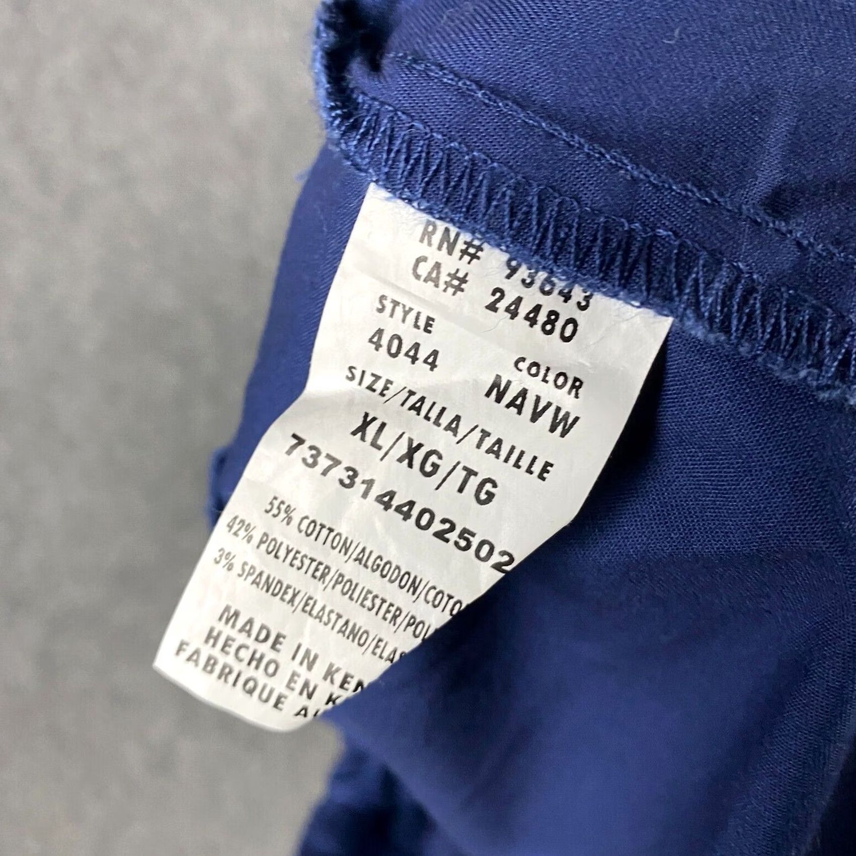 Cherokee VINTAGE Cherokee Scrubs Bottoms Men's XL Cotton Blend Adults Workwear Blue Solid 2520s-? Size US 36 / EU 52 - 8 Thumbnail