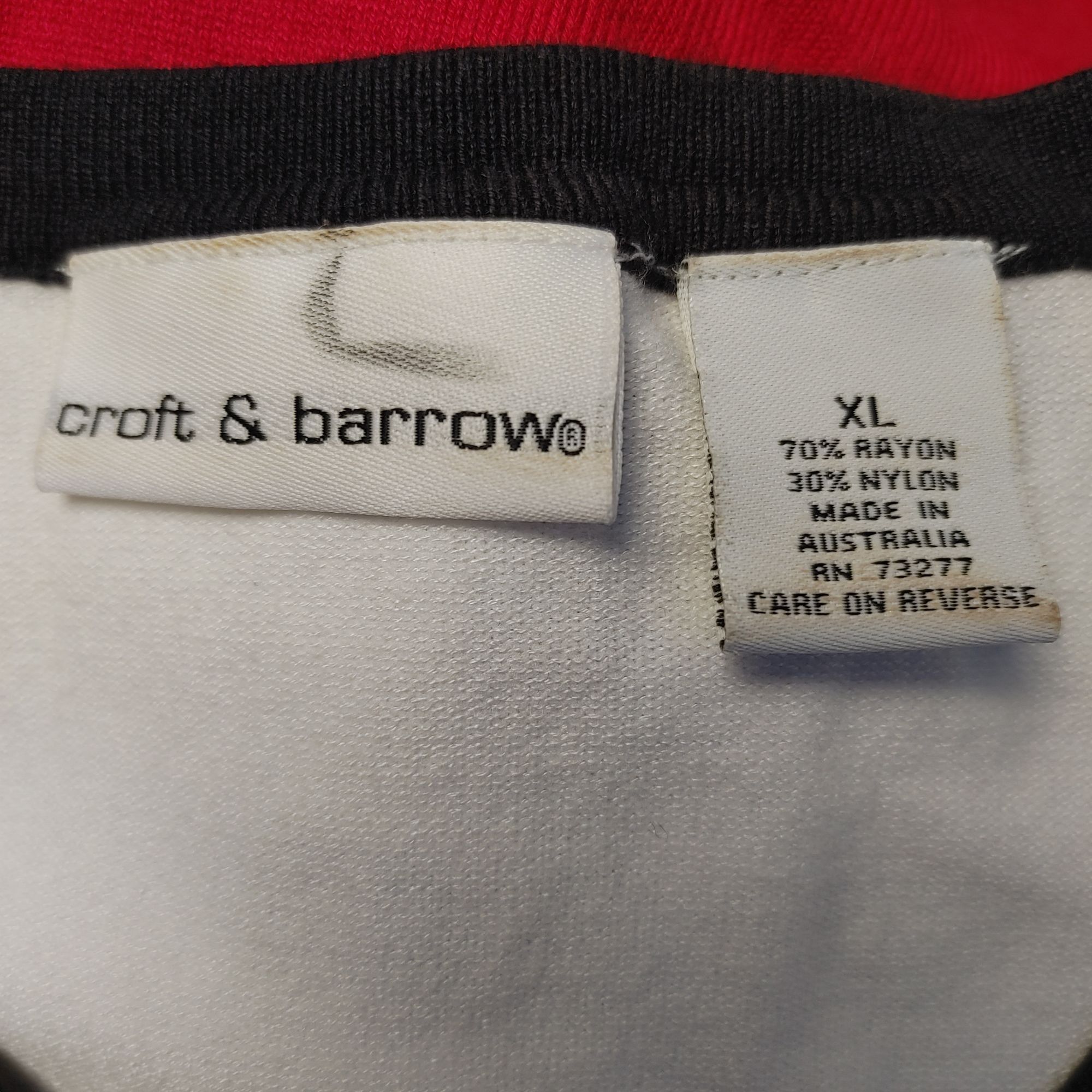 Croft & Barrow Croft & Barrow Women's Red/White Fine Gauge Knit Cardigan Sw Size XL / US 12-14 / IT 48-50 - 3 Thumbnail