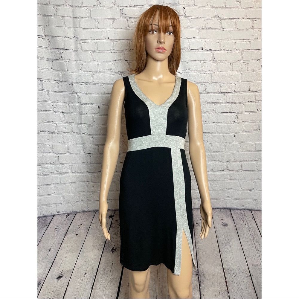 Other NWT New Red Haute Black Grey Jersey Dress Size XS Size XS / US 0-2 / IT 36-38 - 1 Thumbnail