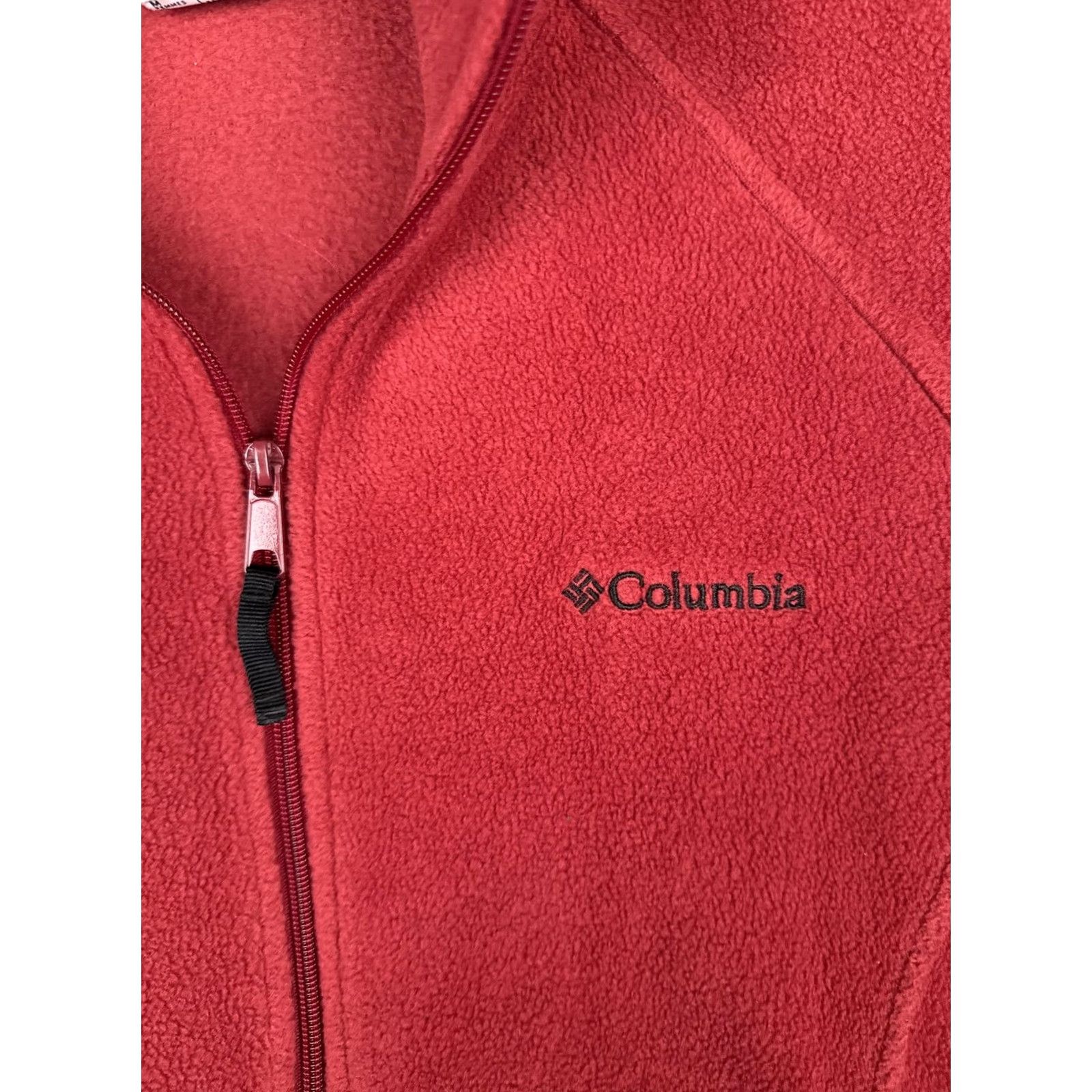 Vintage Columbia Jacket Womens M Red Fleece Full Zip Pockets Outdoor Hiking Warm Size M / US 6-8 / IT 42-44 - 6 Thumbnail