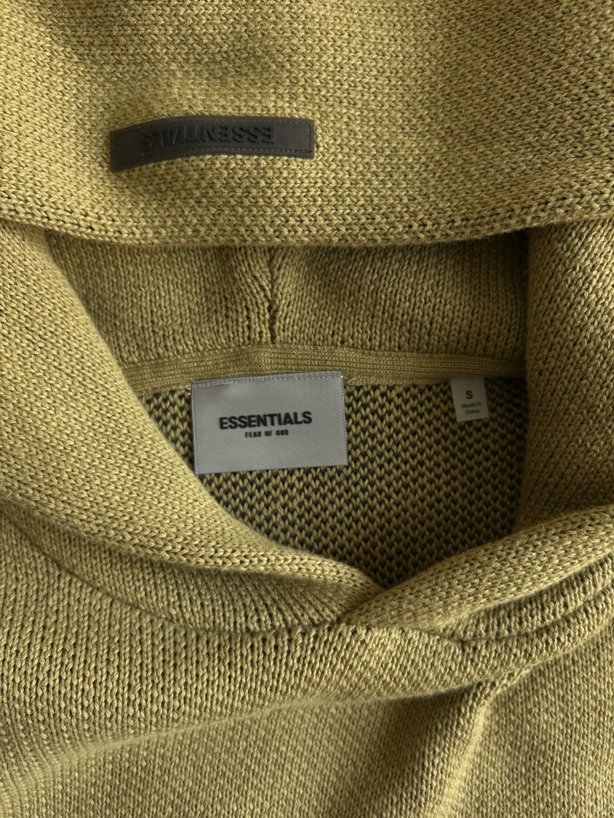 Essentials × Fear of God Fear of God Essentials Knit Pullover Hoodie Small Amber Size US S / EU 44-46 / 1 - 7 Thumbnail