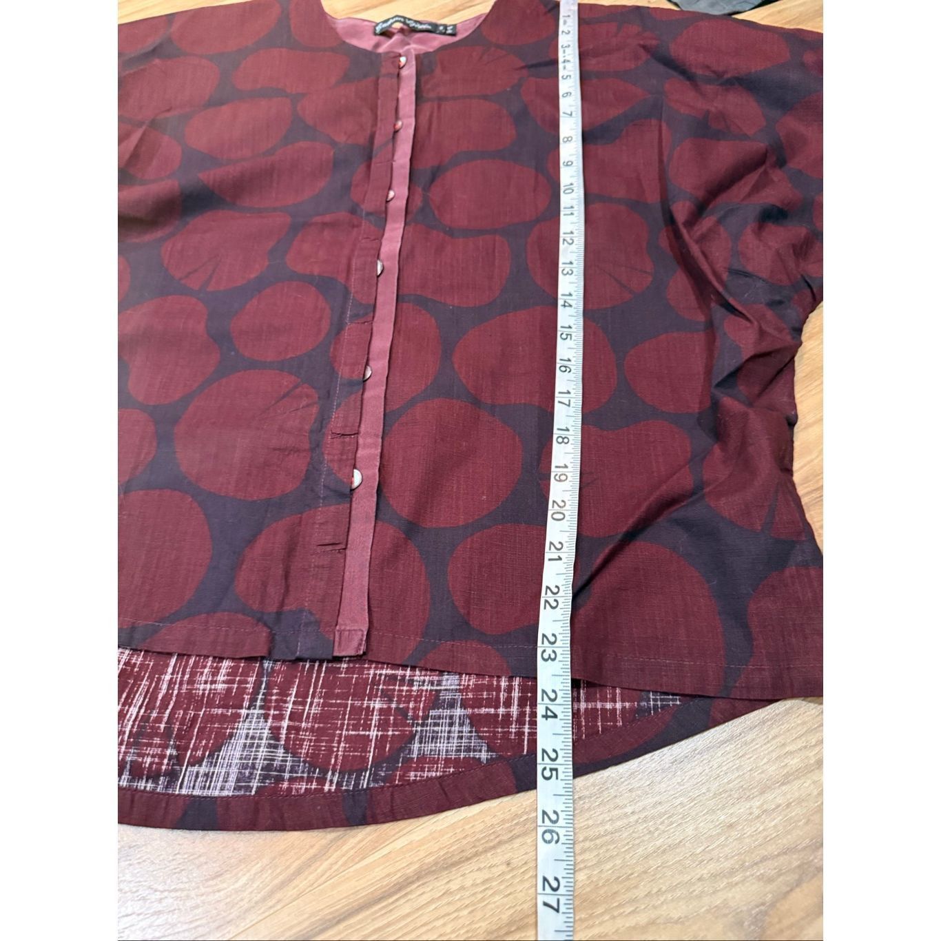 Guru Gudrun Sjoden button front blouse top lagenlook boho size Sm Size S / US 4 / IT 40 - 6 Thumbnail