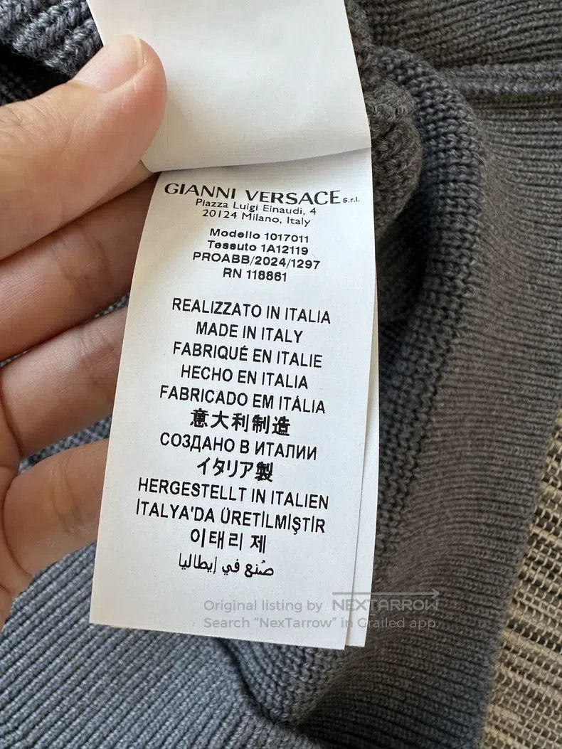 Versace Versace Wool knitted sweater Size US XXL / EU 58 / 5 - 5 Thumbnail