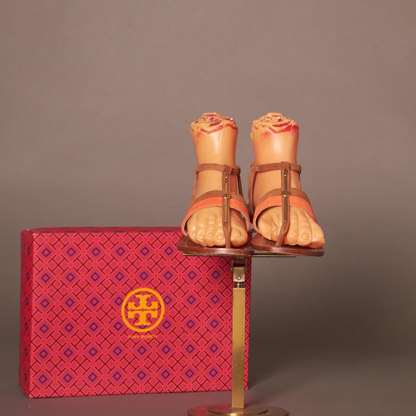 Tory Burch Tory Burch Suede Leather Sandals Shoes Size US 7.5 / IT 37.5 - 2 Thumbnail