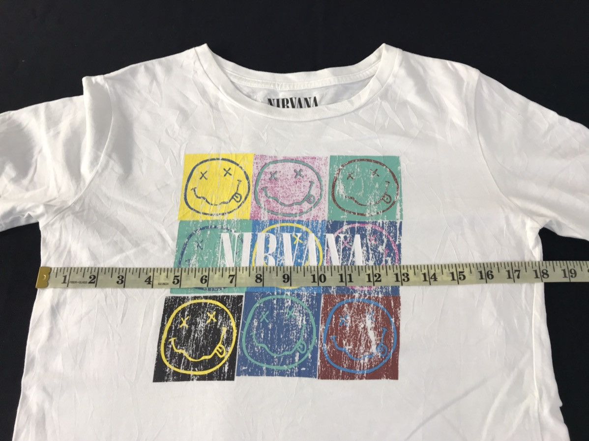 Other Nirvana Kurt Cobain Grunge Rock Smiley Face Printed Tee Size S / US 4 / IT 40 - 8 Thumbnail