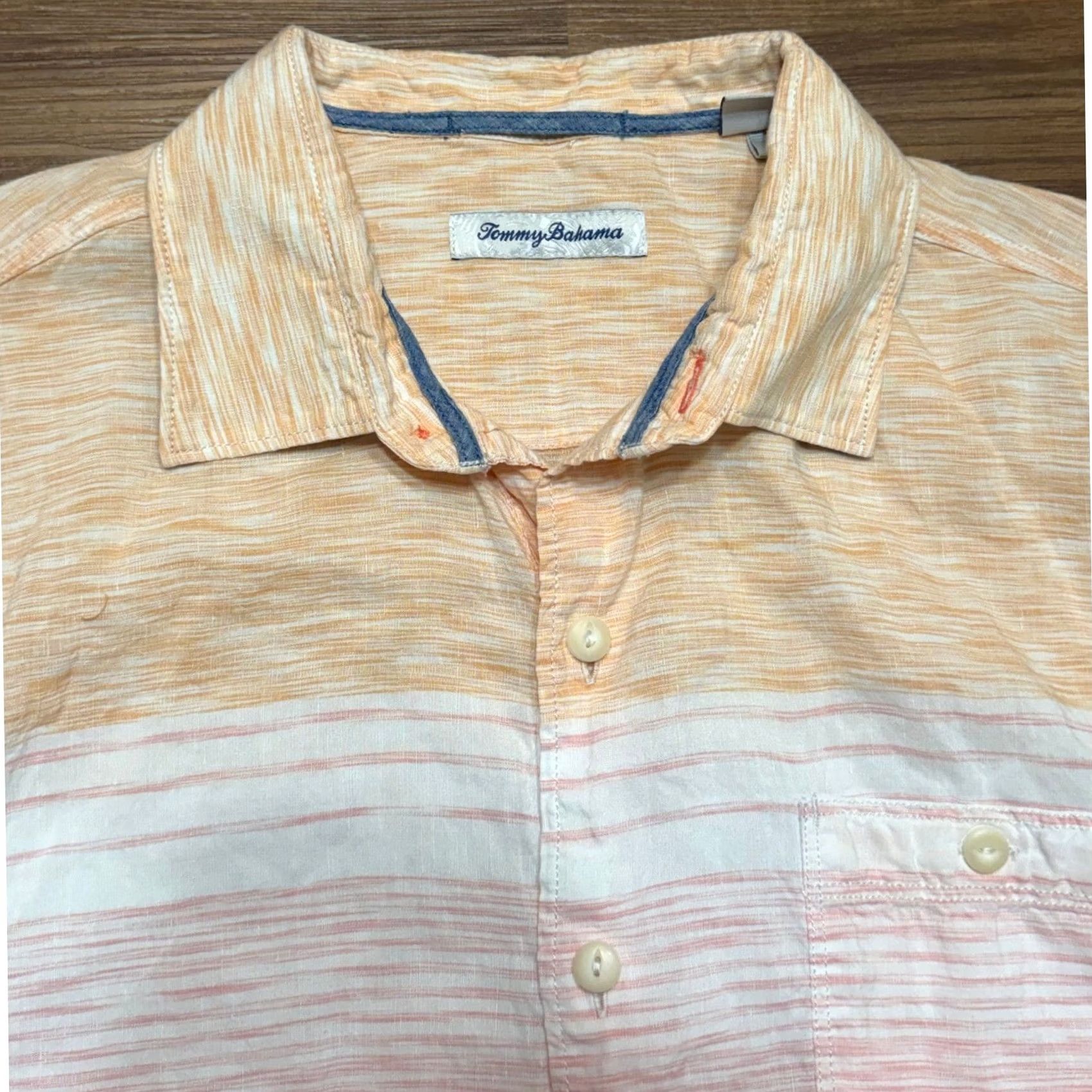 Tommy Bahama Tommy Bahama Mens Shirt Ombre Striped Button-Down L Size US L / EU 52-54 / 3 - 4 Thumbnail