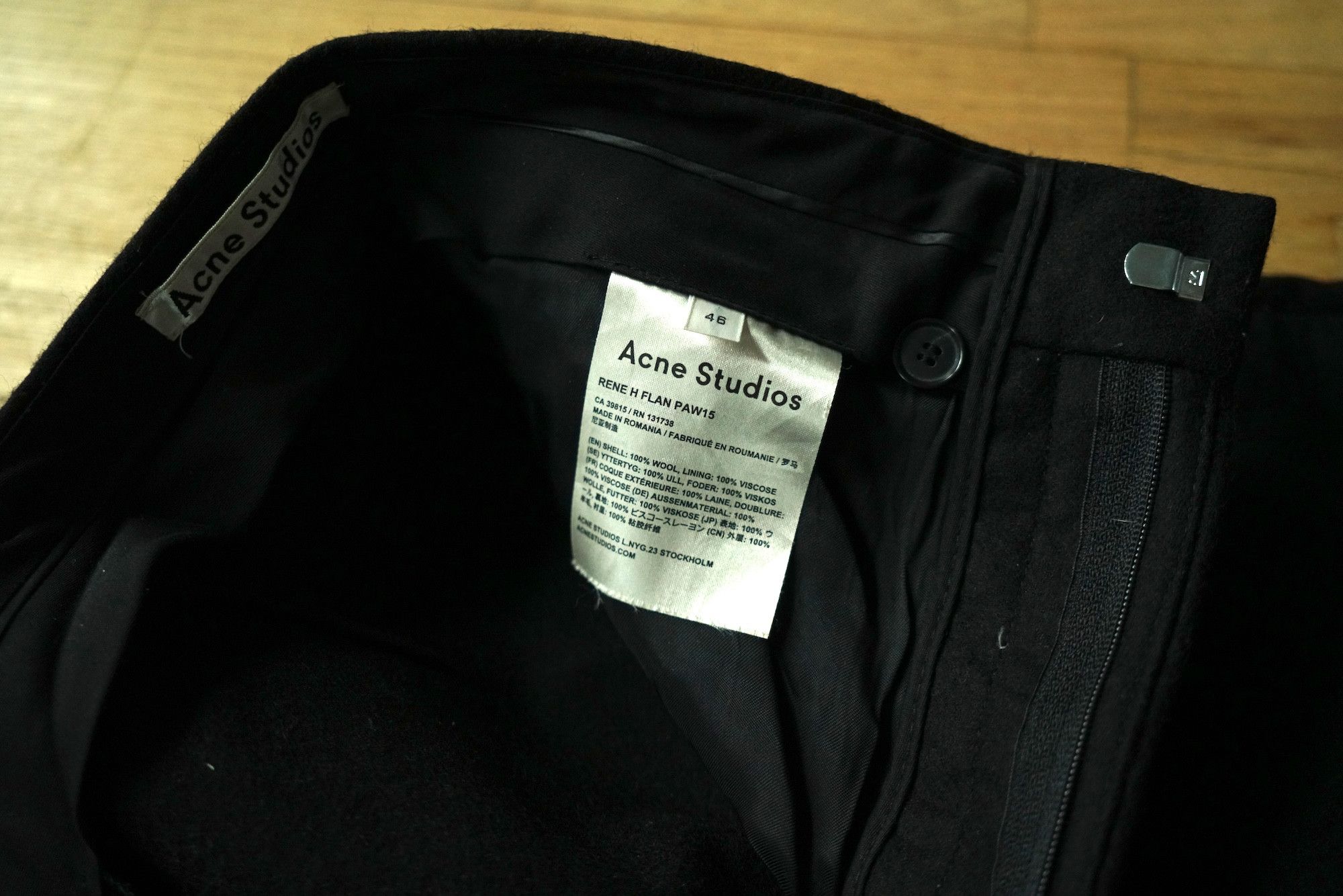 Acne Studios RENE H FLAN PAW15 wool pants Size US 30 / EU 46 - 5 Thumbnail