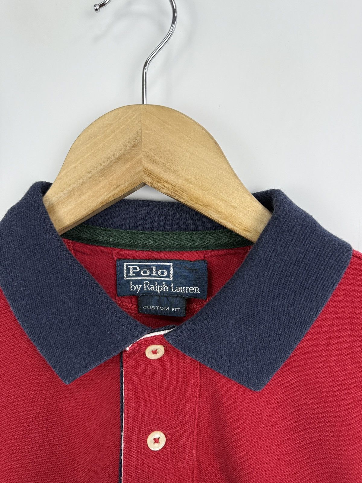 Polo Ralph Lauren 🇺🇸 Vintage 90s Polo Ralph Lauren Custom Fit Polo Chief Keef Size US L / EU 52-54 / 3 - 5 Thumbnail