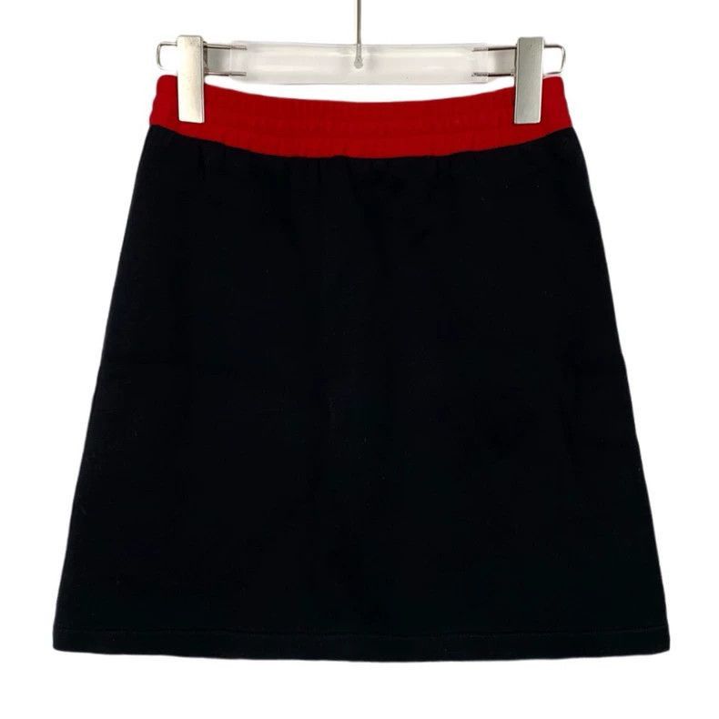 Celine MiuMiu Black Logo Drawstring Skirt Size US 28 / EU 44 - 2 Thumbnail