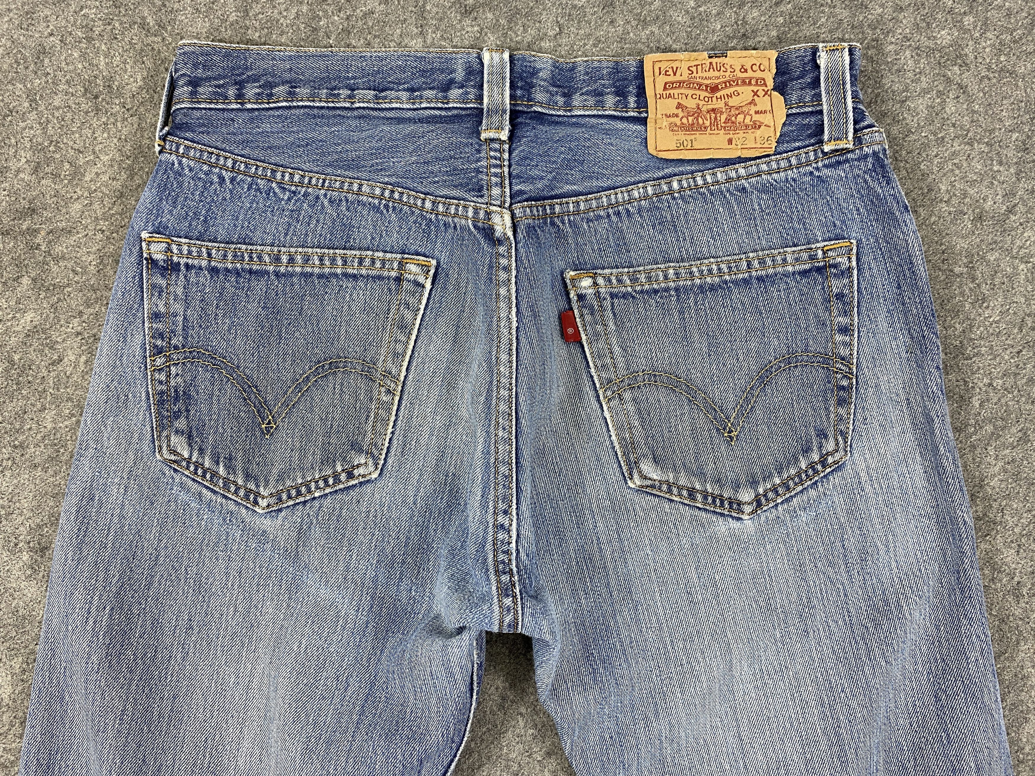 Japanese Brand Distressed Blue Vintage Levi's 501 Jeans 32x33 Denim -JN2400 Size US 32 / EU 48 - 4 Thumbnail