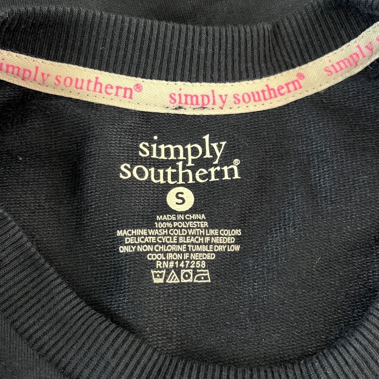 Other Simply Southern Weekend Sparkle Pullover Pockets Navy S New Size S / US 4 / IT 40 - 5 Thumbnail