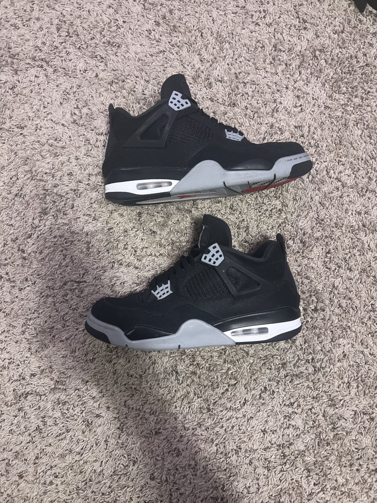 Jordan Brand Jordan 4 Black Canvas Size US 10 / EU 43 - 3 Thumbnail