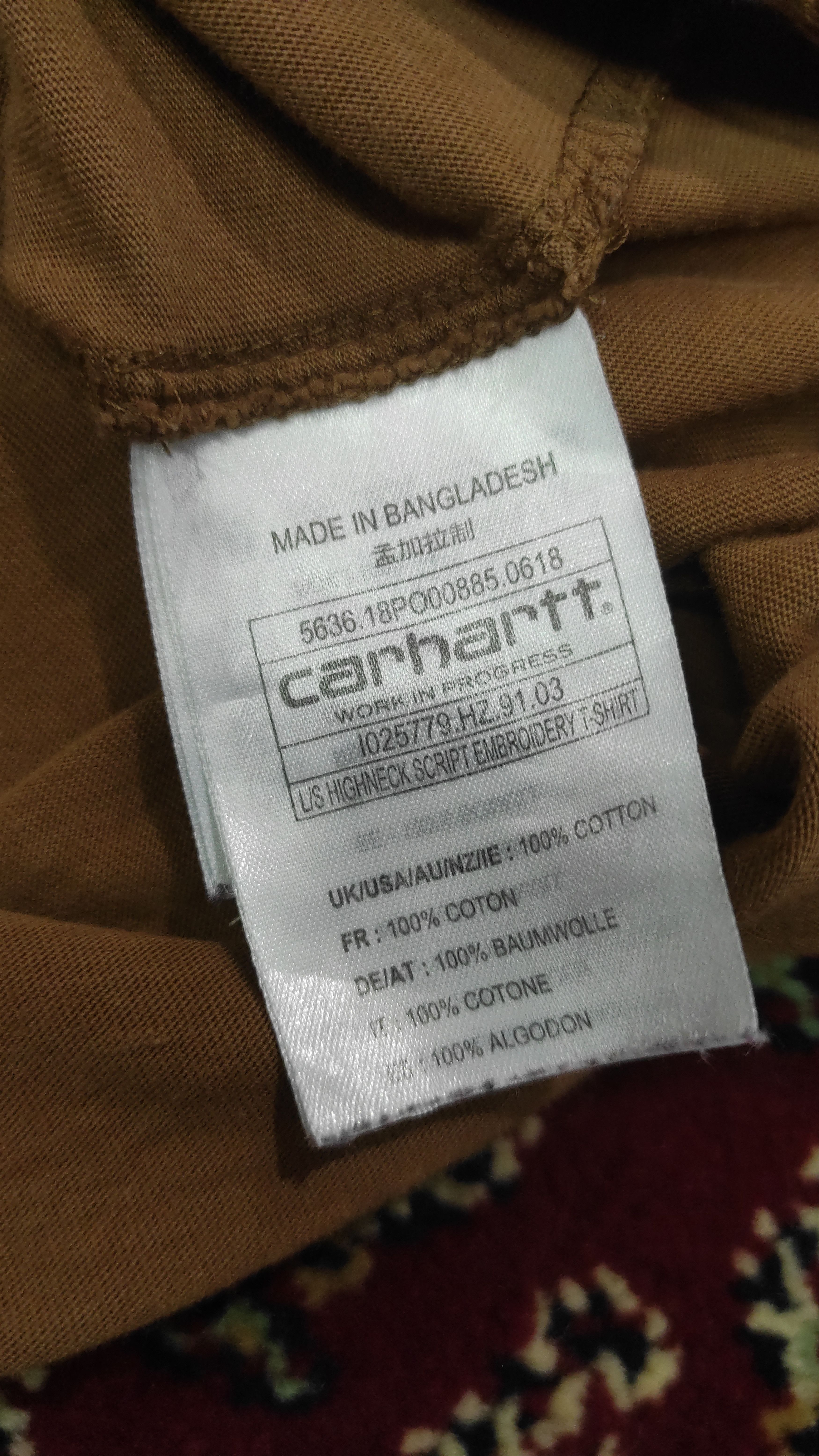 Carhartt × Carhartt Wip Carhartt WIP L/S Highneck Script T-shirt Size US XS / EU 42 / 0 - 4 Thumbnail