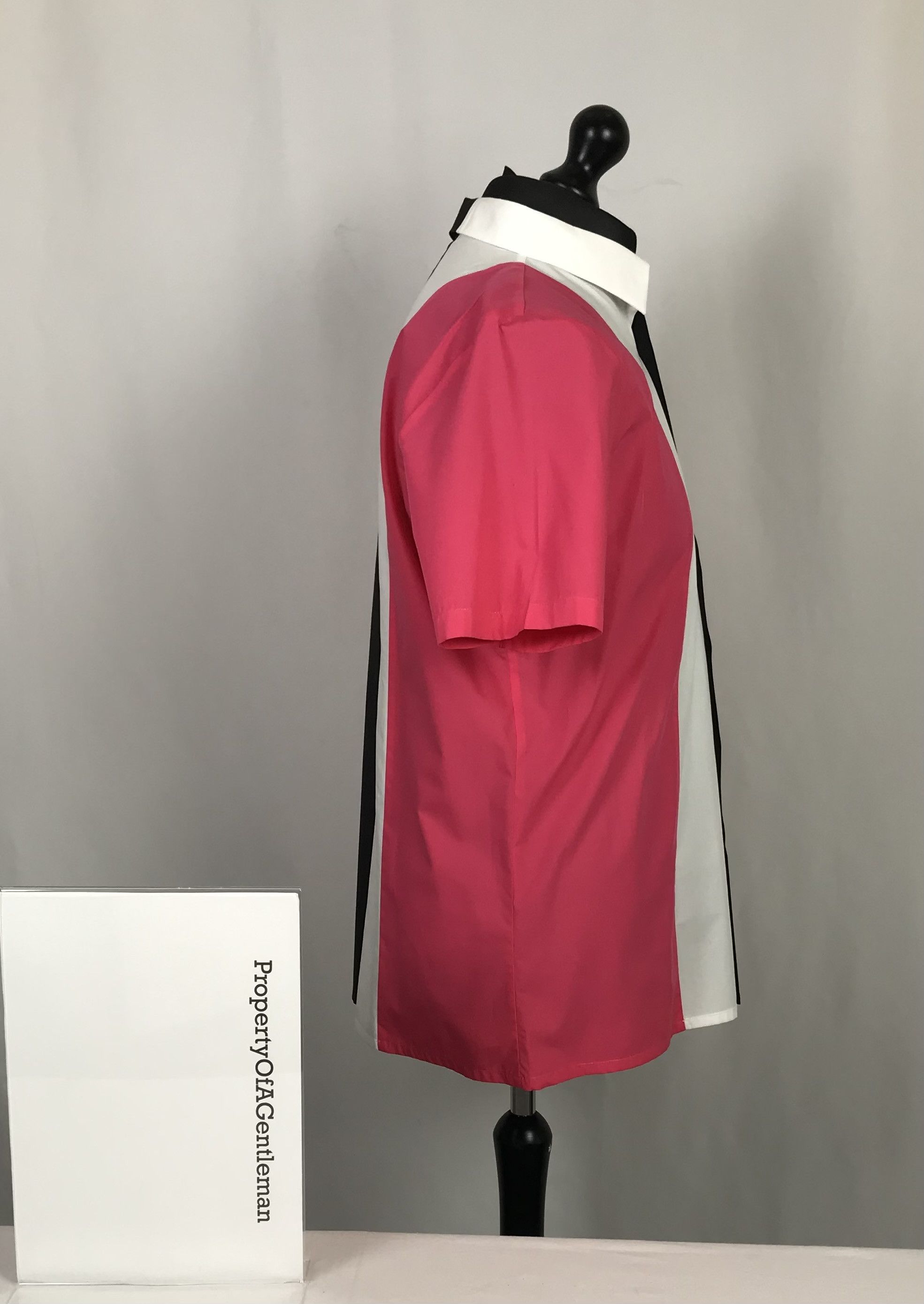 Raf Simons RAF Simmons Striped Short Sleeve Shirt Size US L / EU 52-54 / 3 - 2 Thumbnail