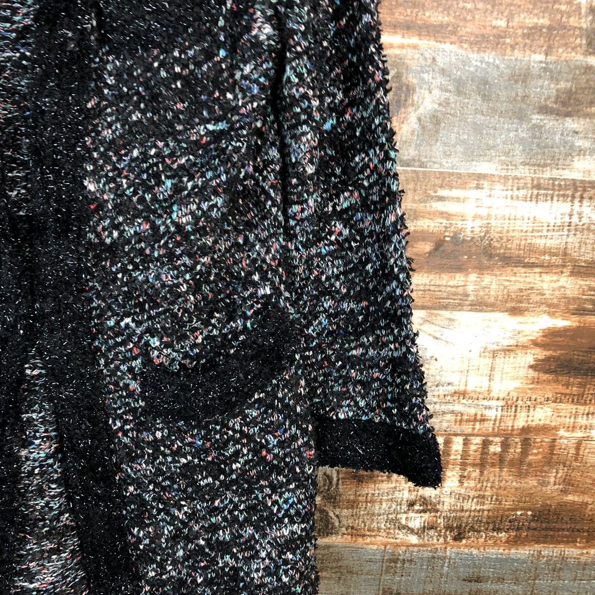 Japanese Brand Tentation Jiyuku Black Cardigan Knitwear #A1531 Size XS / US 0-2 / IT 36-38 - 8 Thumbnail