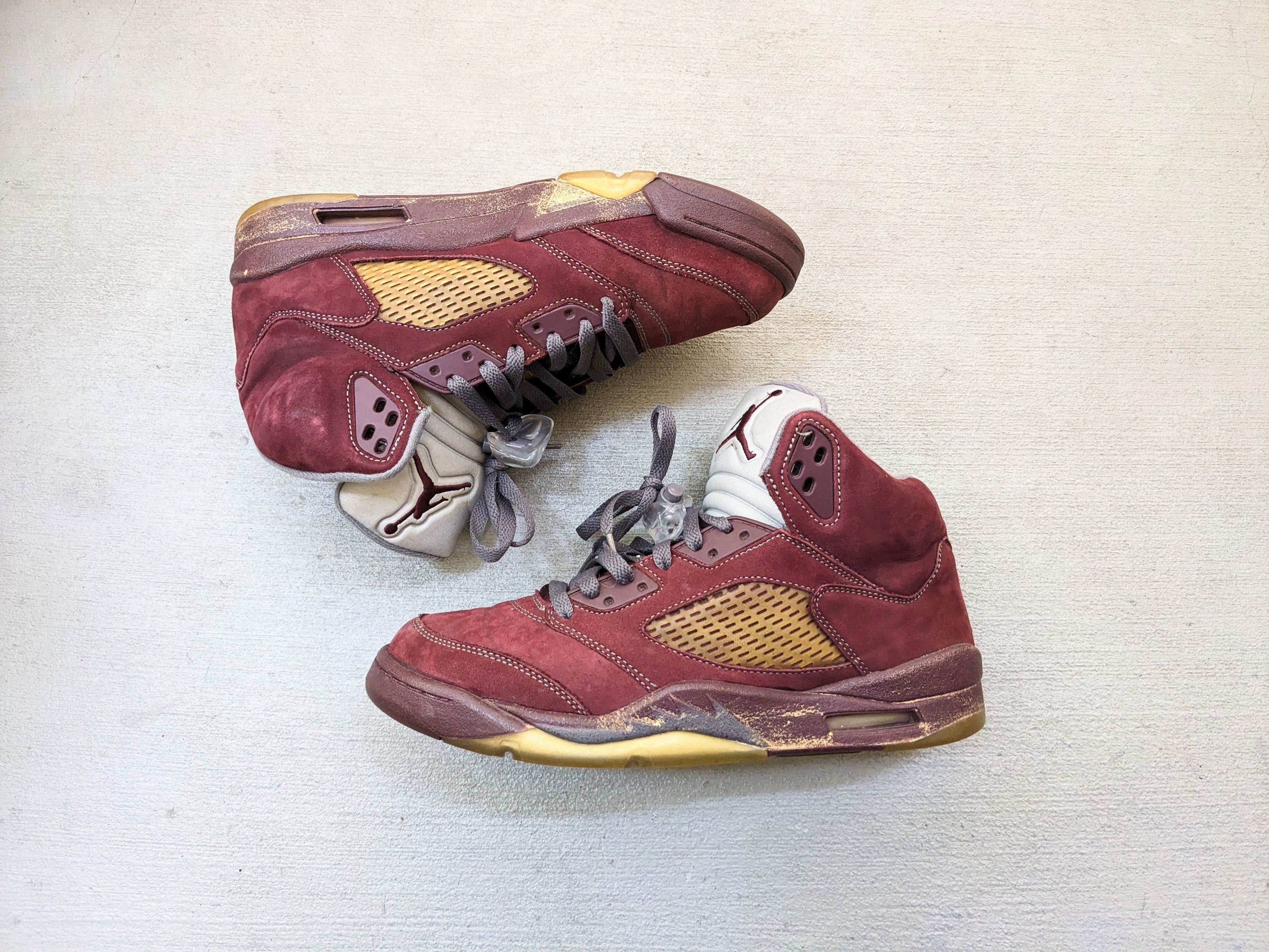 Jordan Brand × Nike × Vintage Nike Air Jordan 5 Retro LS Burgundy 