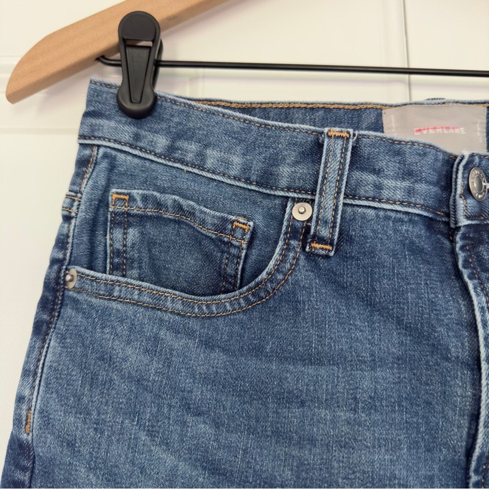 Everlane Everlane medium Wash jeans 5-pocket belt loops casual cotton Size 26" / US 2 / IT 38 - 3 Thumbnail