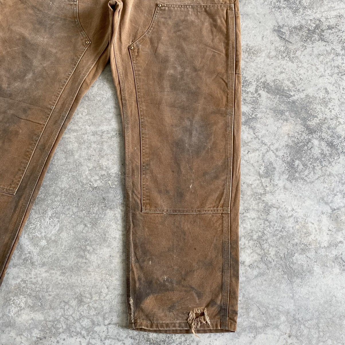 Carhartt VTG Carhartt Double Knee Dirty Carpenter Work Pants Size US 35 - 7 Thumbnail