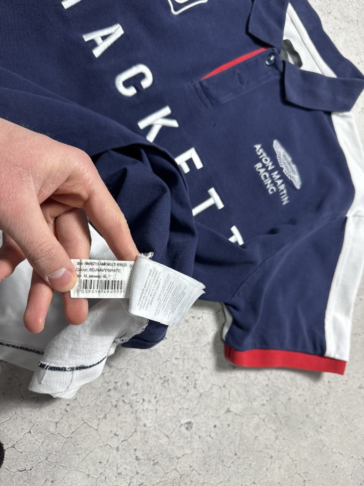 Hackett Hackett Aston Martin Racing #95 Vintage Polo Shirt Size US L / EU 52-54 / 3 - 10 Thumbnail