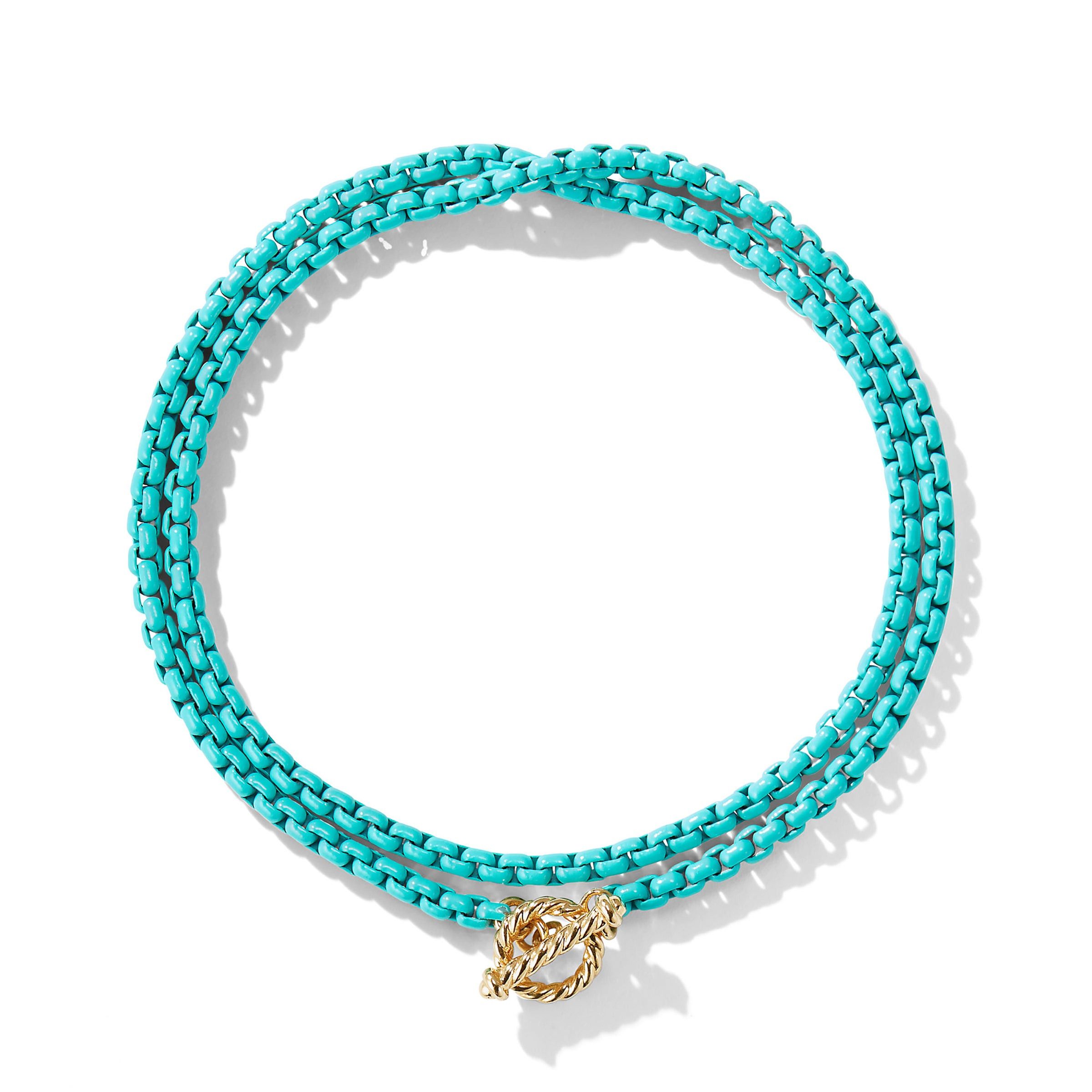 David Yurman o1w1db10325 Aire Color Chain Necklace in Turquoise Acrylic Size ONE SIZE - 3 Thumbnail