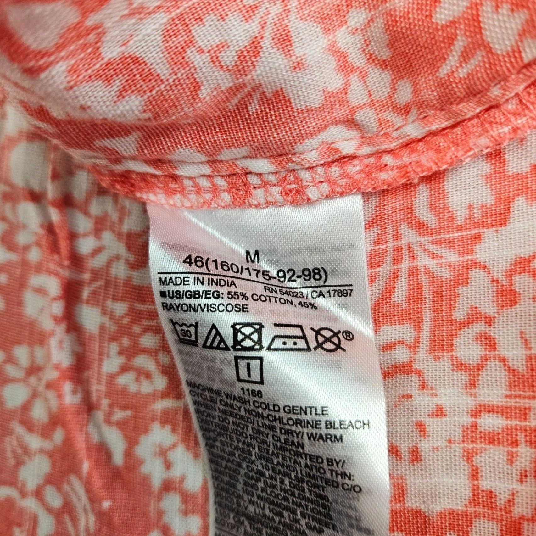 Gap Gap Womens Top Blouse Sleeveless Pink White Floral Cotton Blend M Size M / US 6-8 / IT 42-44 - 6 Thumbnail