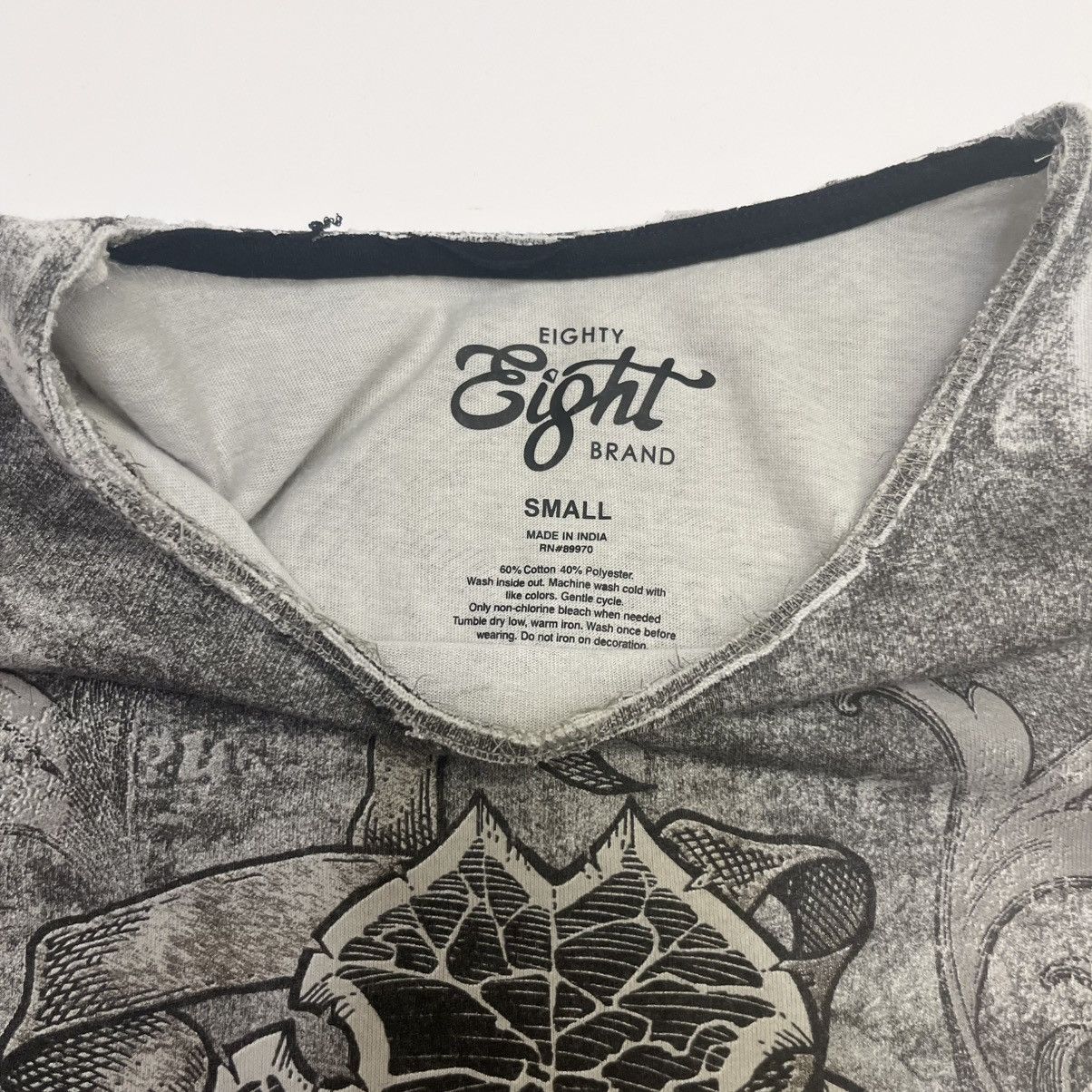 Eighty Eight y2k roses and skulls tee Size US S / EU 44-46 / 1 - 2 Thumbnail