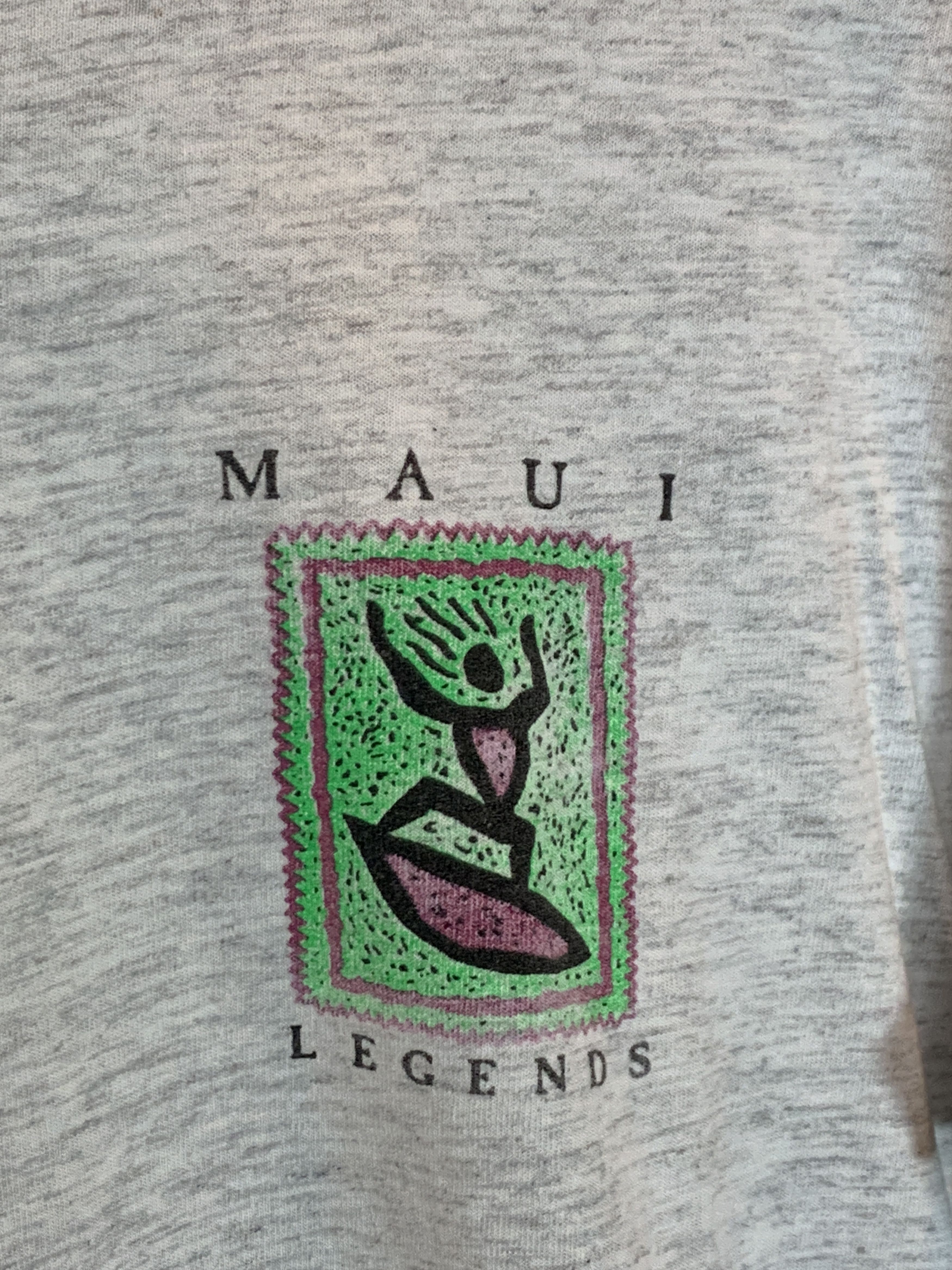 Vintage *RARE* Vintage 80’s Maui Legends Surf Hawaii Art T-Shirt Size US L / EU 52-54 / 3 - 6 Thumbnail