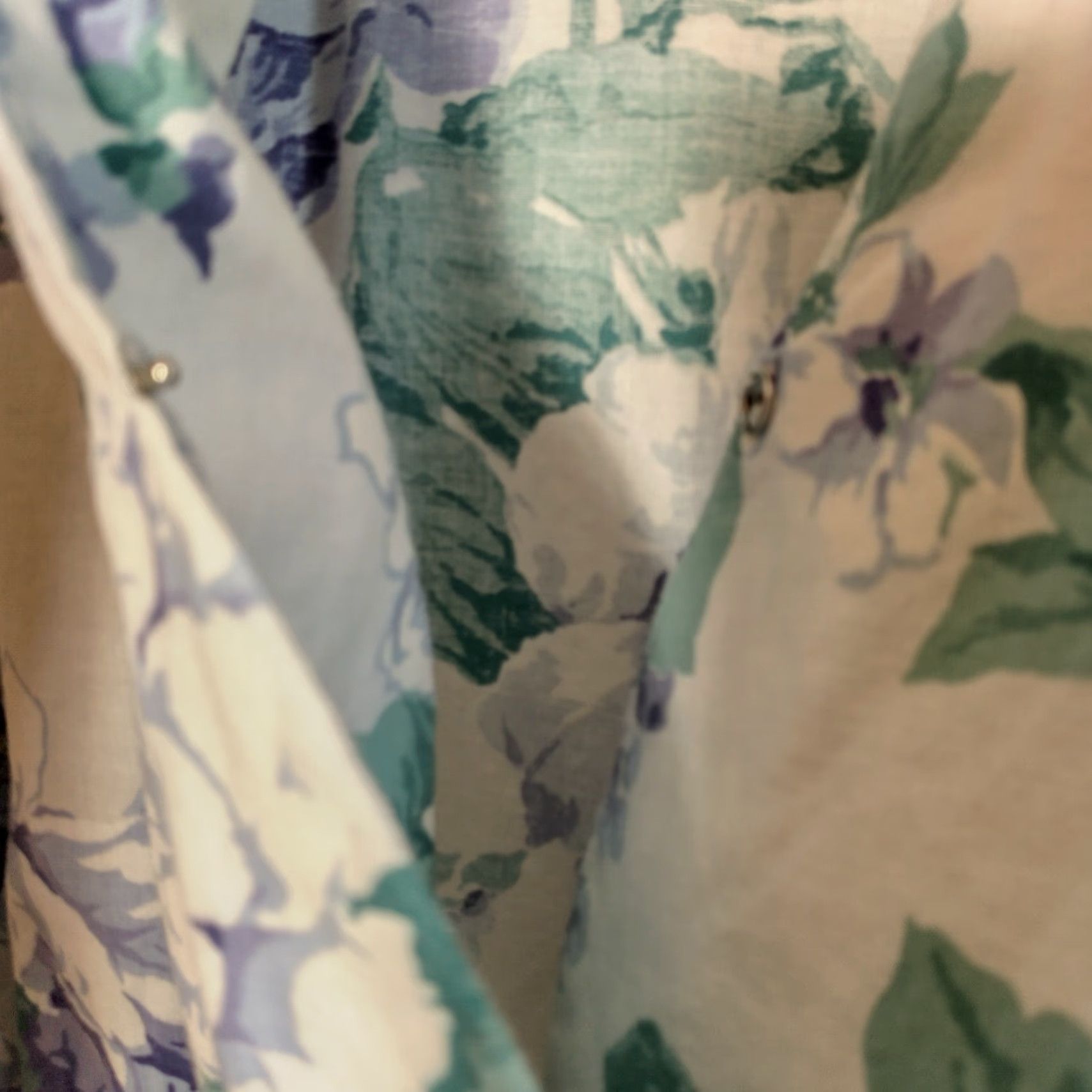 Vintage Vintage Outfit Set White Purple Peony Floral Peplum Top Skirt 2 Piece Shirt Bottom Women Size 10 Size L / US 10 / IT 46 - 7 Thumbnail