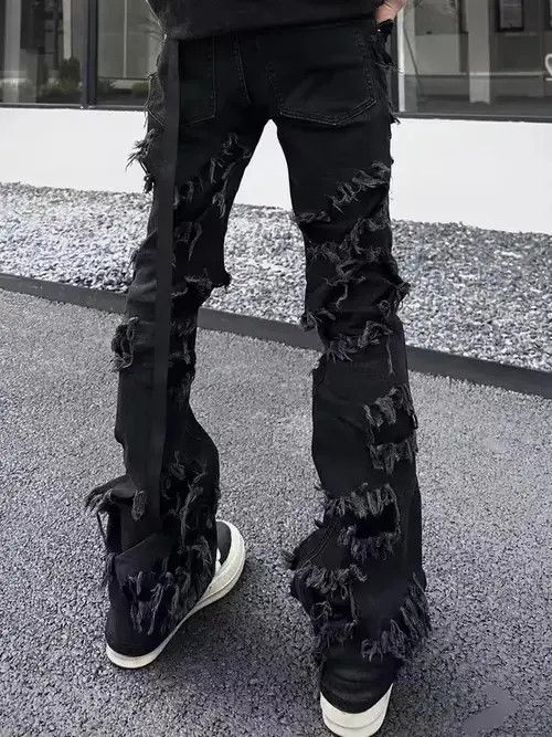 Japanese Brand × Jean Street style ripped TO style bootcut jeans Size US 32 / EU 48 - 4 Thumbnail