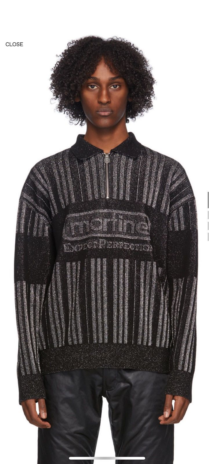 Martine Rose FW/20 Runway Black Prism Zip Sweater Size US L / EU 52-54 / 3 - 10 Thumbnail