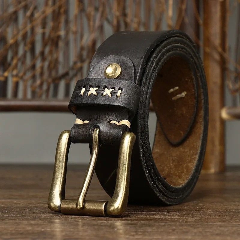 Leather × Vintage Genuine Leather Belt Size ONE SIZE - 1 Thumbnail