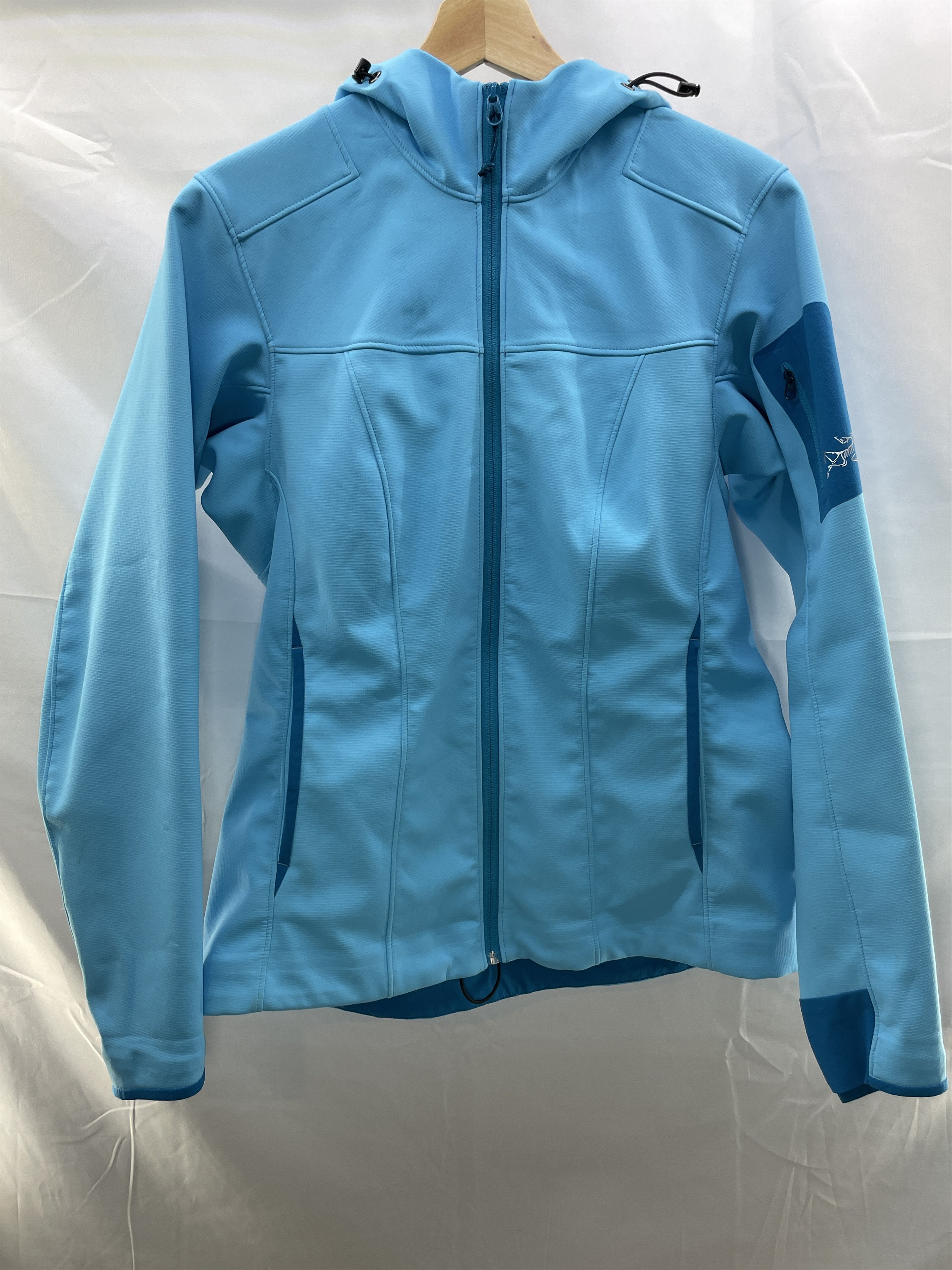 image of Arcteryx Epsilon Sv Reef Blue Hardfleece Hoody Jacket Coat, Women's (Size Medium)