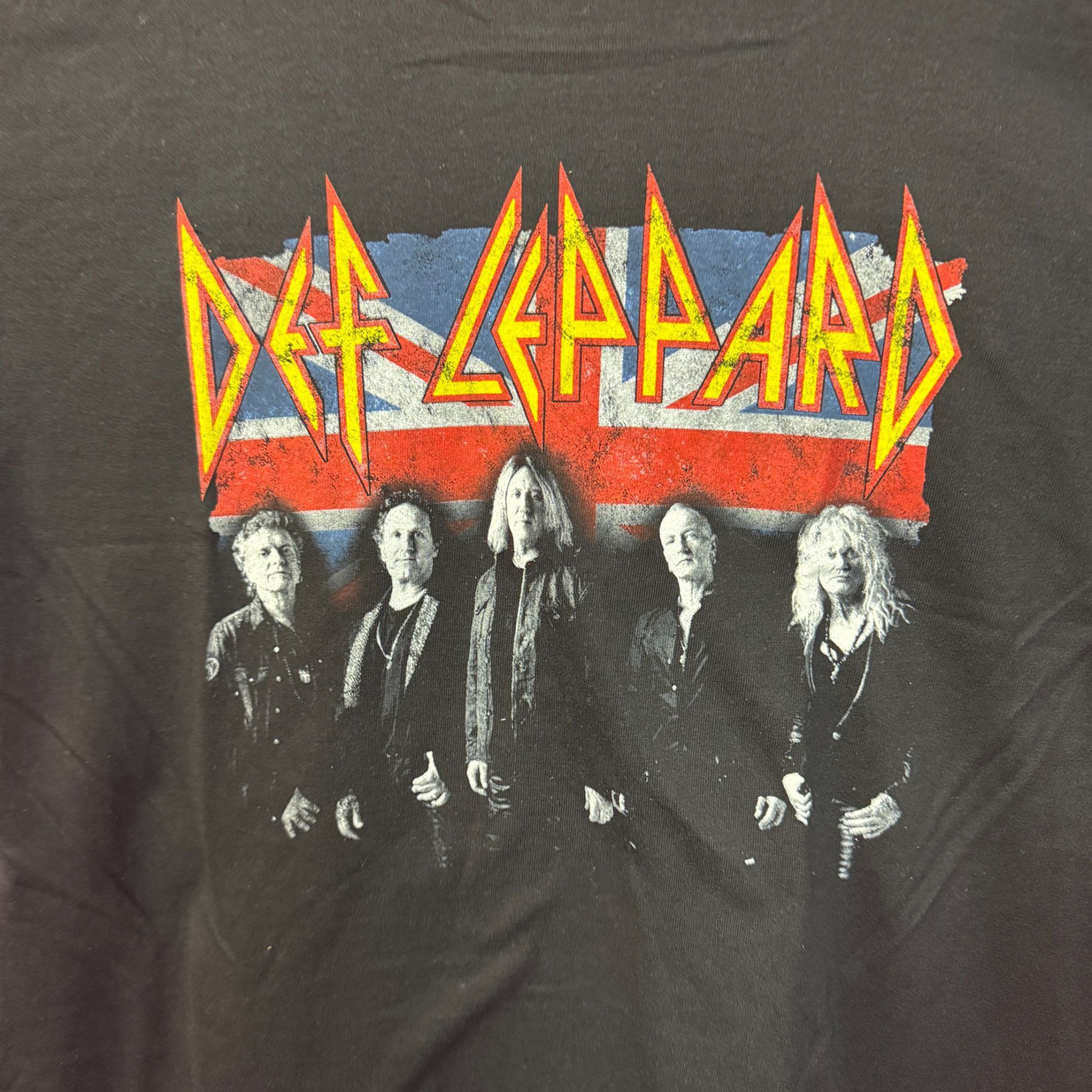 Def Leppard Def Leppard Hall of Fame British Flag Heavy Metal Band Tee M Size US M / EU 48-50 / 2 - 2 Thumbnail