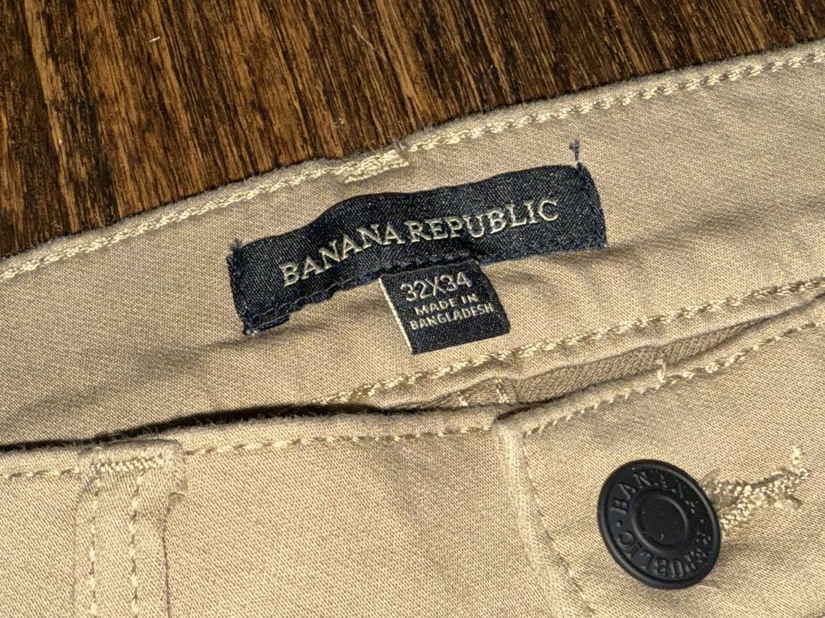 Banana Republic Banana Republic Chino Slim Fit Traveler Pant Gold Brown 32 Size US 32 / EU 48 - 3 Thumbnail