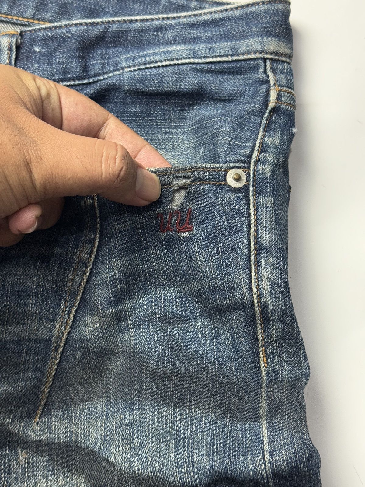 Japanese Brand Undercover Distressed Denim Size US 30 / EU 46 - 7 Thumbnail