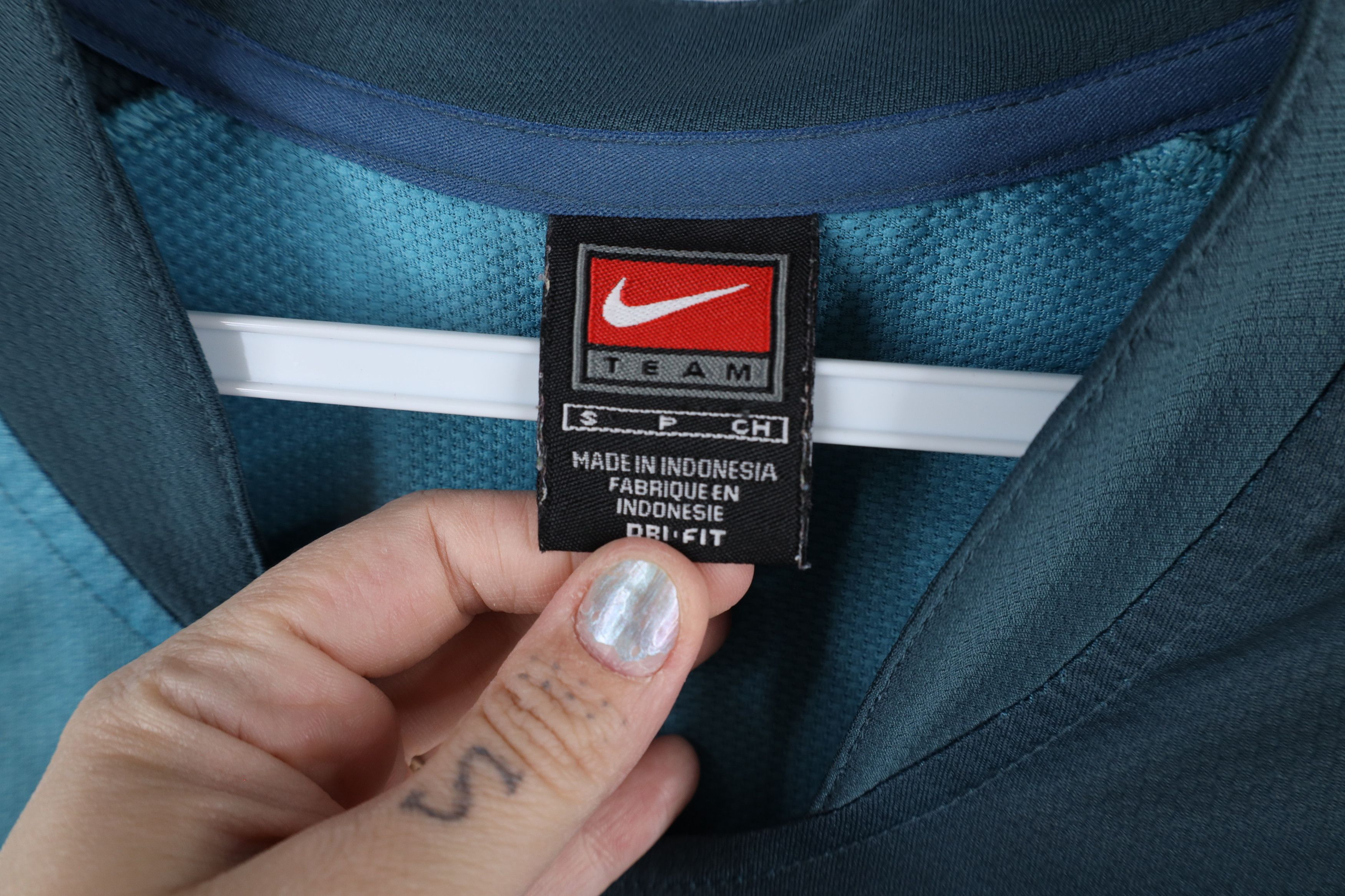 Nike × Vintage Vintage Nike Mini Swoosh Long Sleeve Soccer Jersey Shirt Size US S / EU 44-46 / 1 - 8 Thumbnail