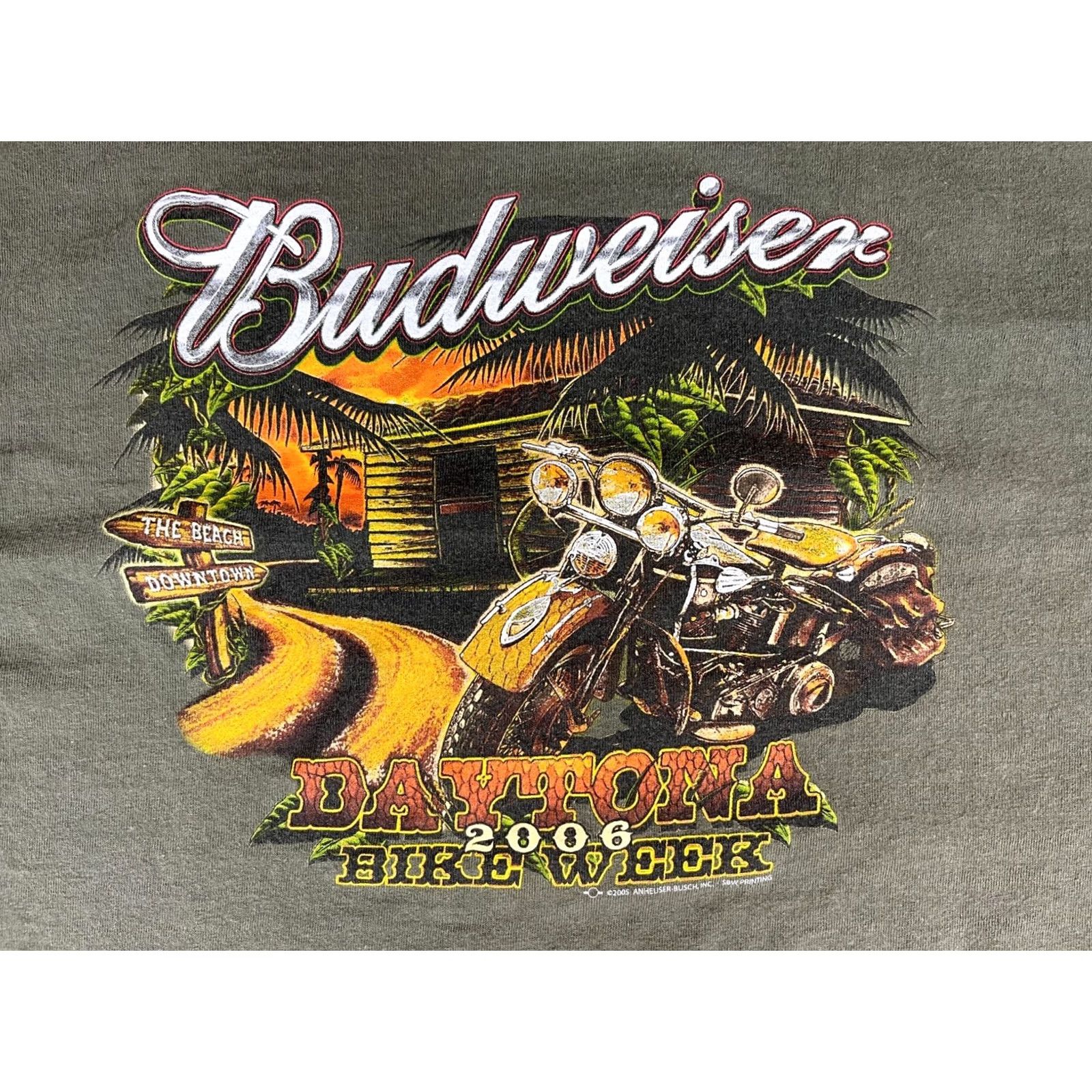 Delta VINTAGE Budweiser Daytona Bike Week Men's T-Shirt Sz XL Size US XL / EU 56 / 4 - 3 Thumbnail