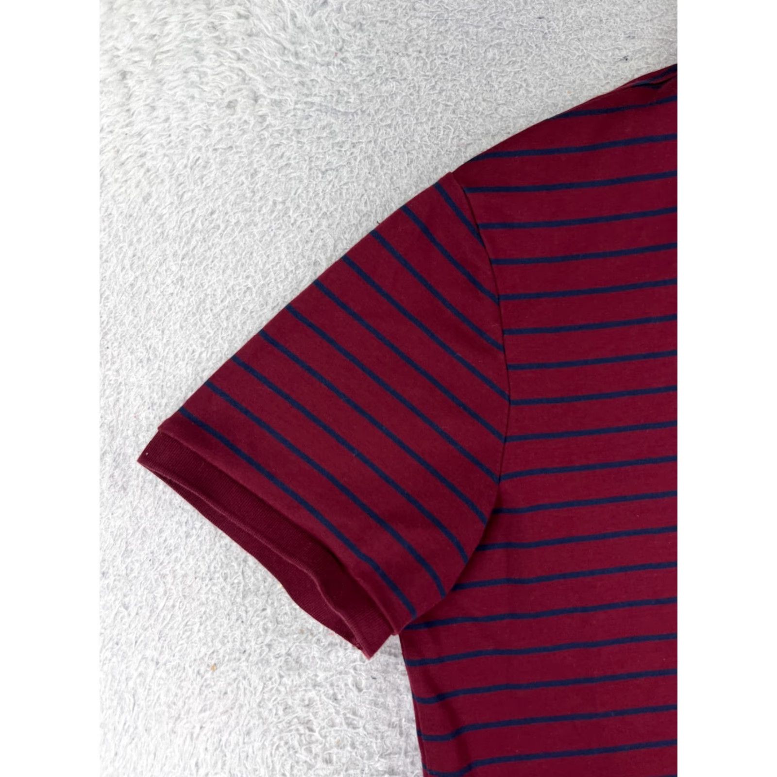 Polo Ralph Lauren Polo Ralph Lauren Shirt Men Large Red Stripe Pima Soft Touch Jersey READ Size US L / EU 52-54 / 3 - 6 Thumbnail