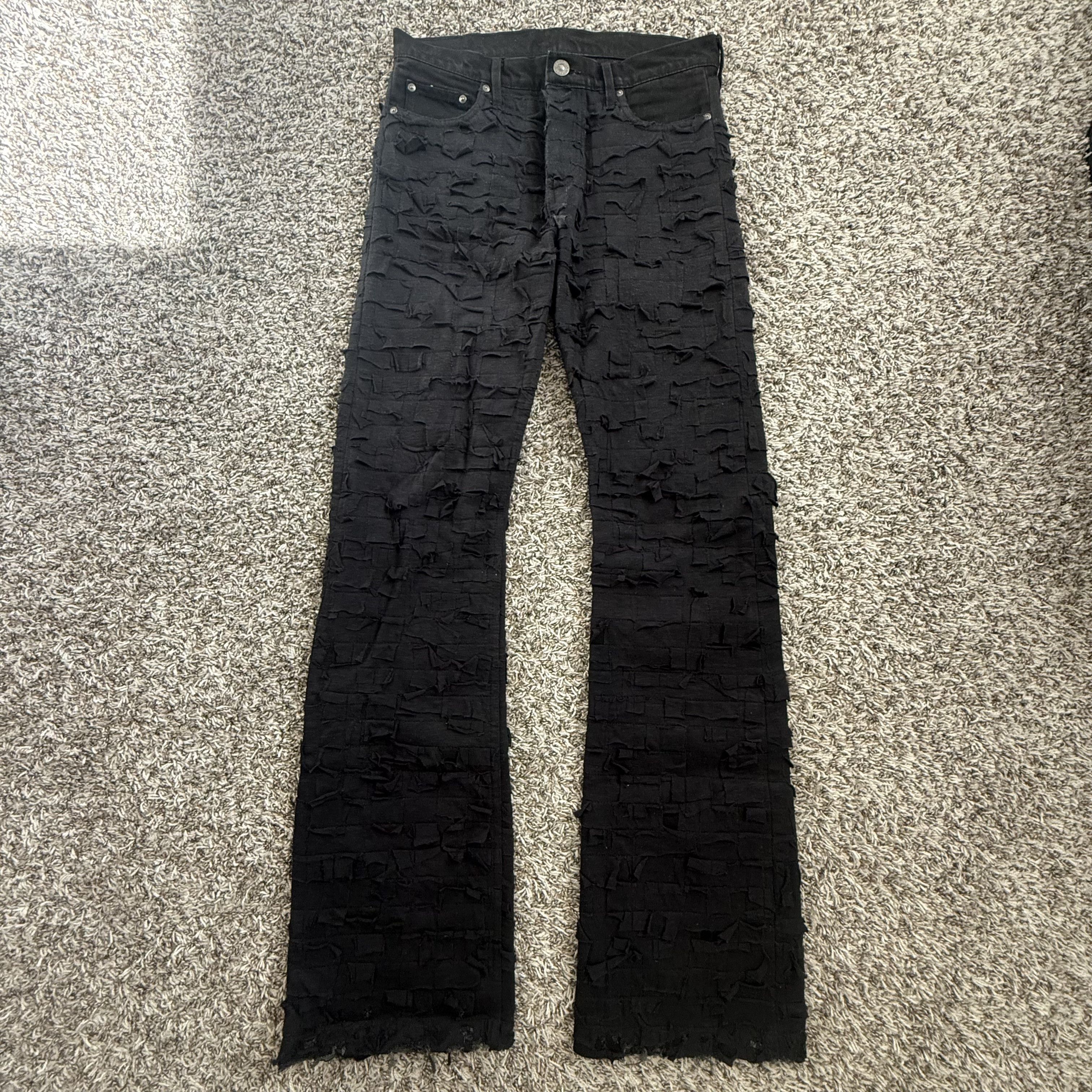 Paradoxe Paris DARK FLAYED SAIL JEANS Size US 32 / EU 48 - 2 Thumbnail