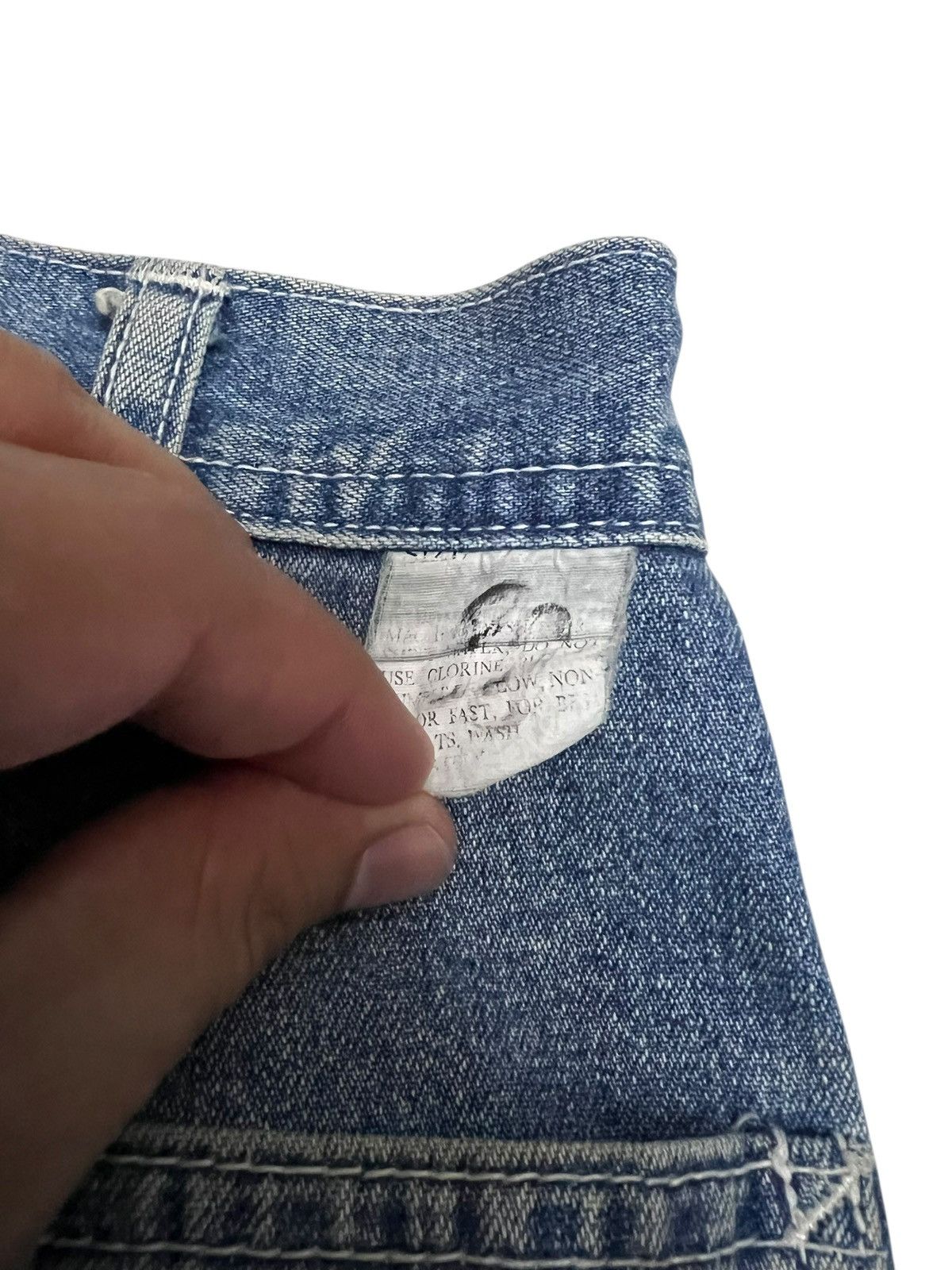 Japanese Brand Vintage Japanese Brand GL Heart Carpentar Mud Wash Jean Size US 31 - 16 Thumbnail