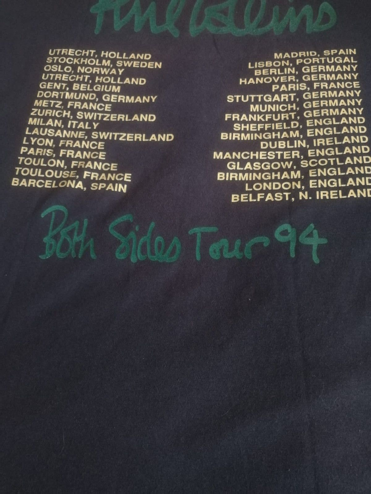 Band Tees VINTAGE 1994 PHILIP COLLINS TEE TOUR RARE Y2K Size US XL / EU 56 / 4 - 17 Thumbnail