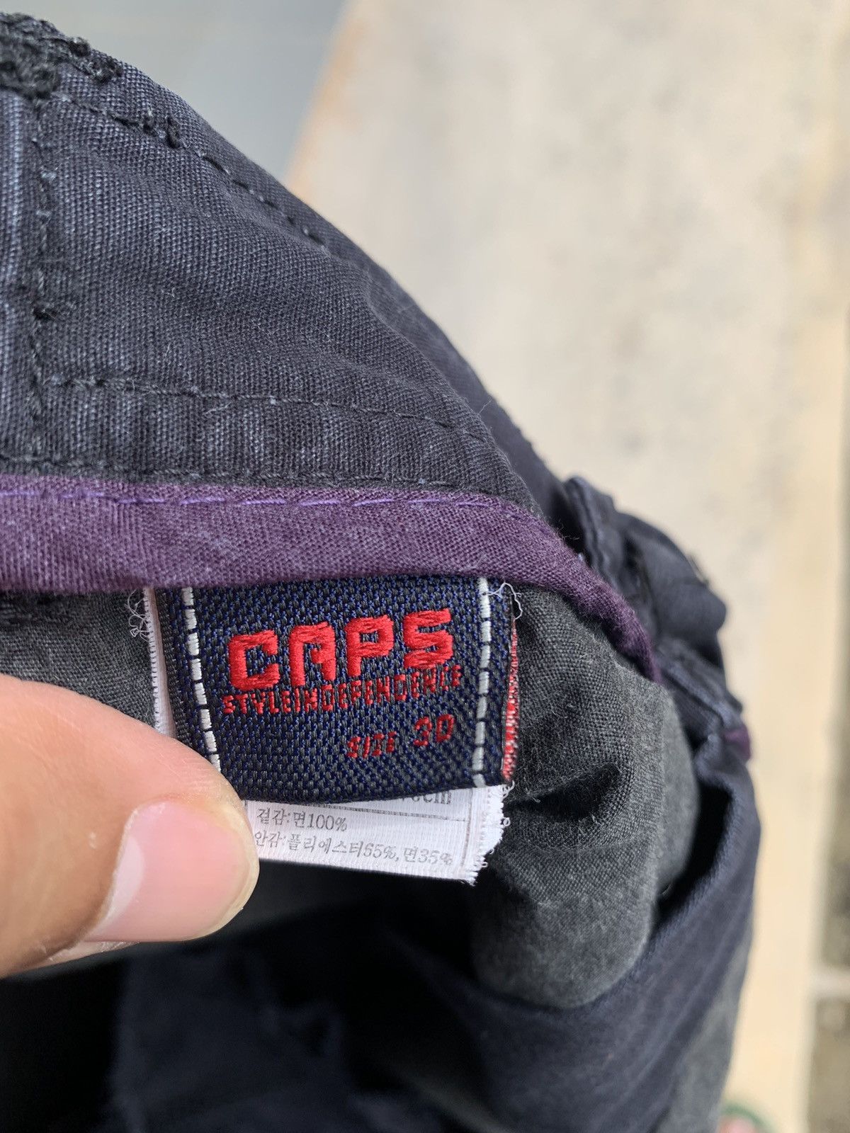 Vintage Faded Black baggy Cargo Pant Size US 32 / EU 48 - 4 Thumbnail