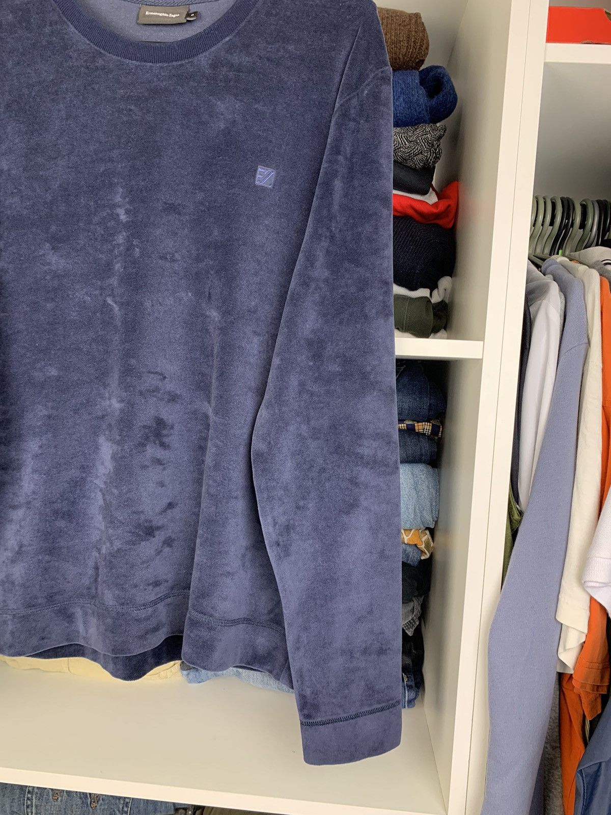 Ermenegildo Zegna Ermenegildo Zegna Velour Sweatshirt Size US S / EU 44-46 / 1 - 12 Thumbnail