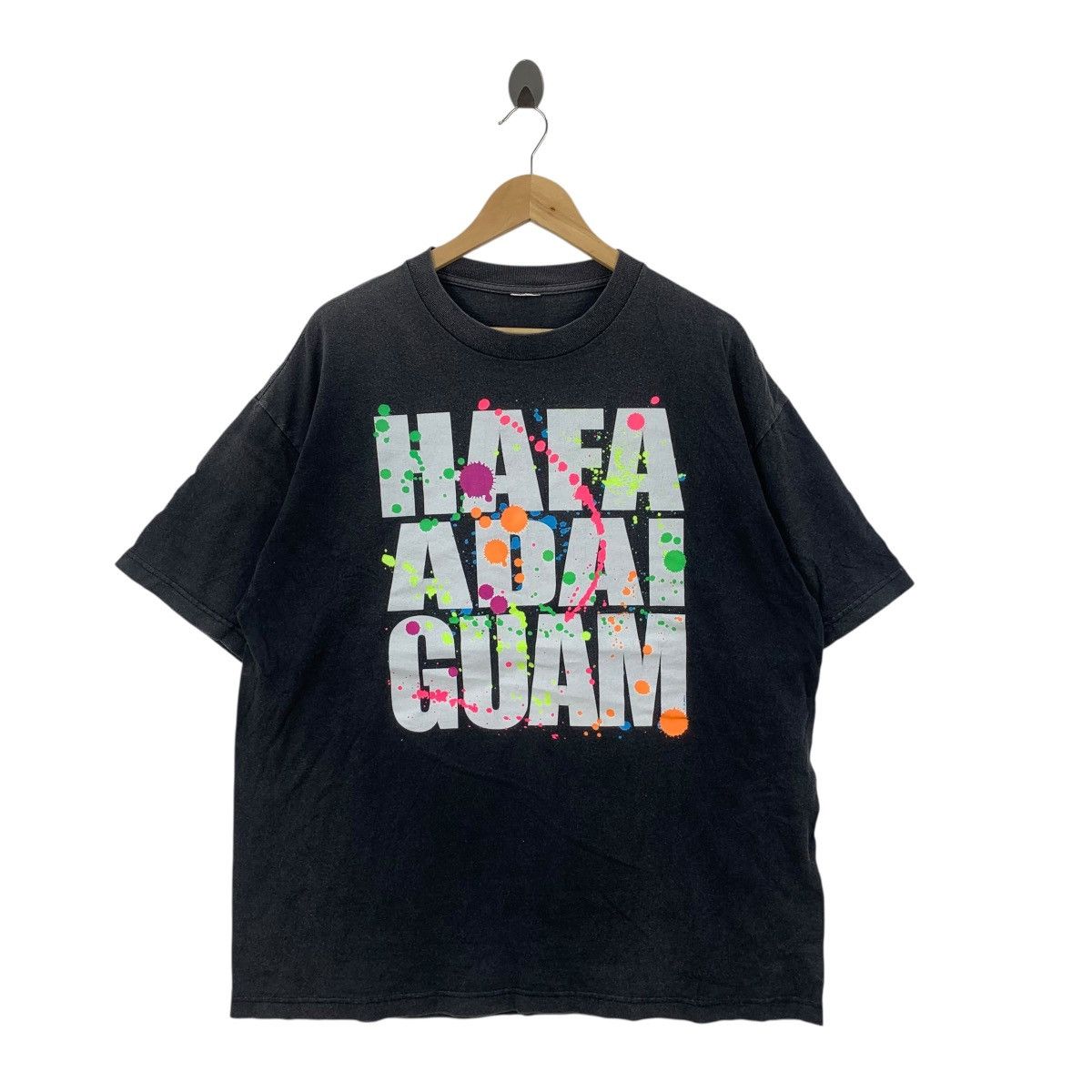 Vintage Vintage HAFA ADAI GUAM Paint Splatter Design Natural Sun Size US XL / EU 56 / 4 - 3 Thumbnail