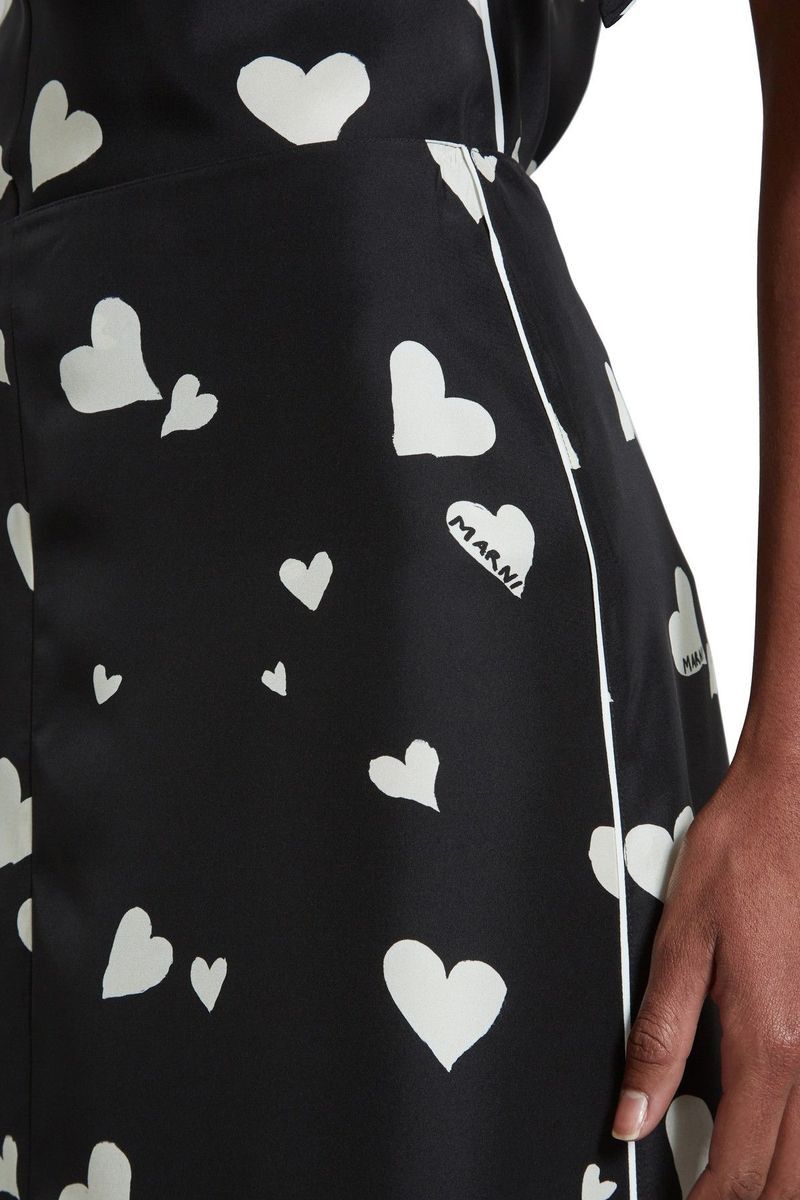 Marni o1w1db10824 Midi Skirt in Black Size 34" / US 12 / IT 48 - 4 Thumbnail
